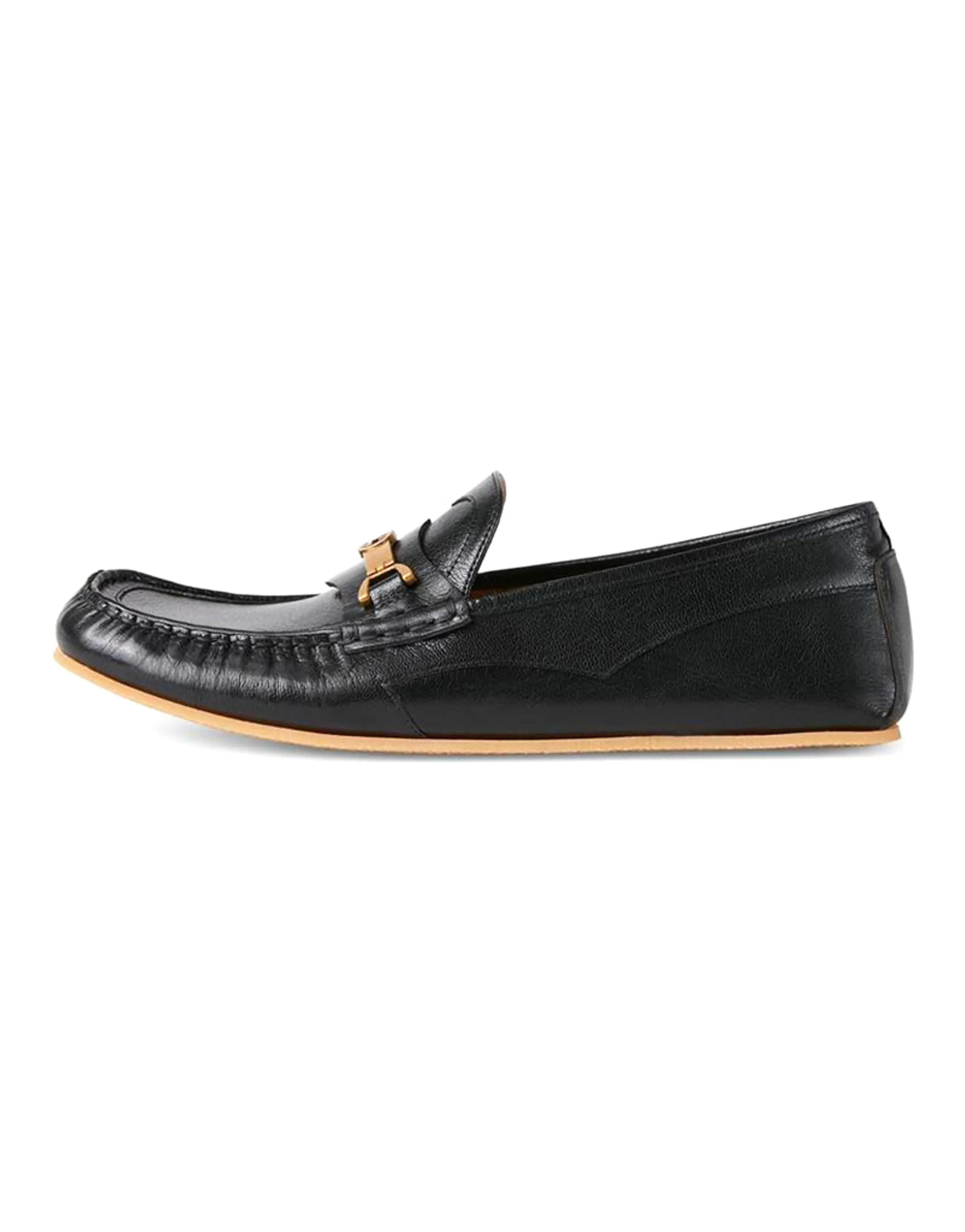 GUCCI Interlocking G Horsebit Loafers Black