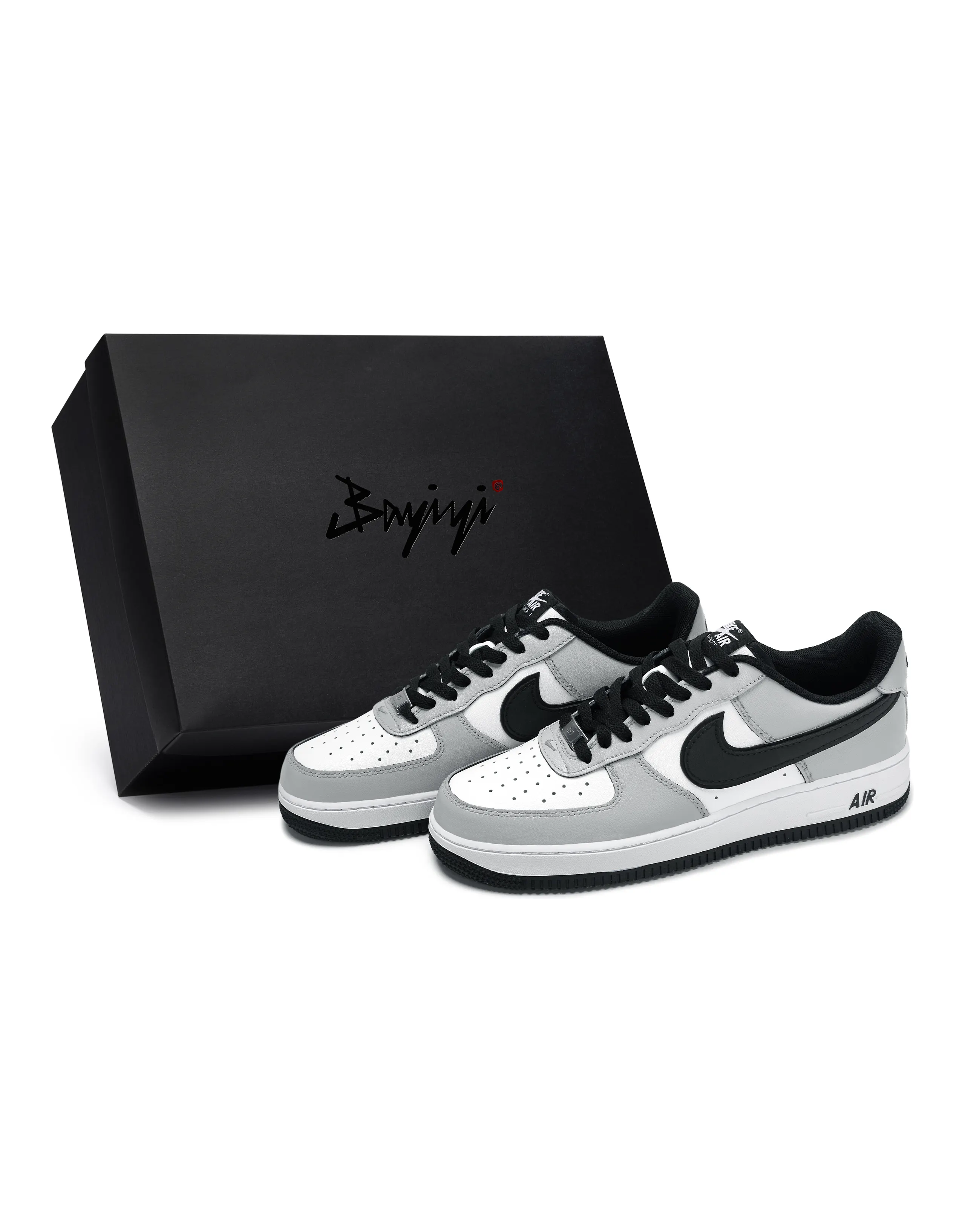 [Custom Sneakers] Nike Air Force 1 811 Manufacture Cloud Smoke Grey Special Box Smoke Grey Mini Dior Minimalism Gift Box Low-Top Skate Shoes Men's Black White Grey