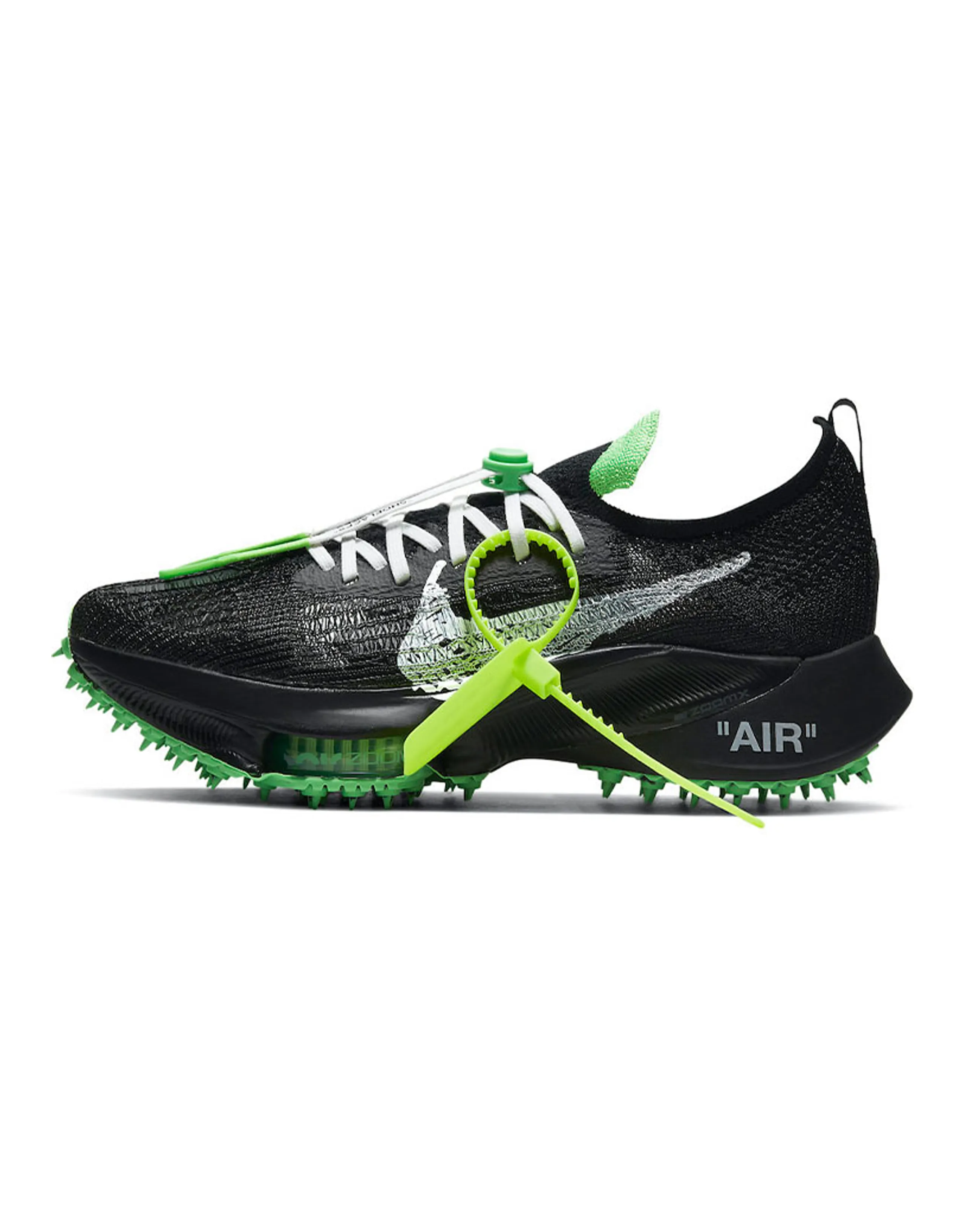 Nike Air Zoom Tempo Next% Flyknit Off-White Black Scream Green