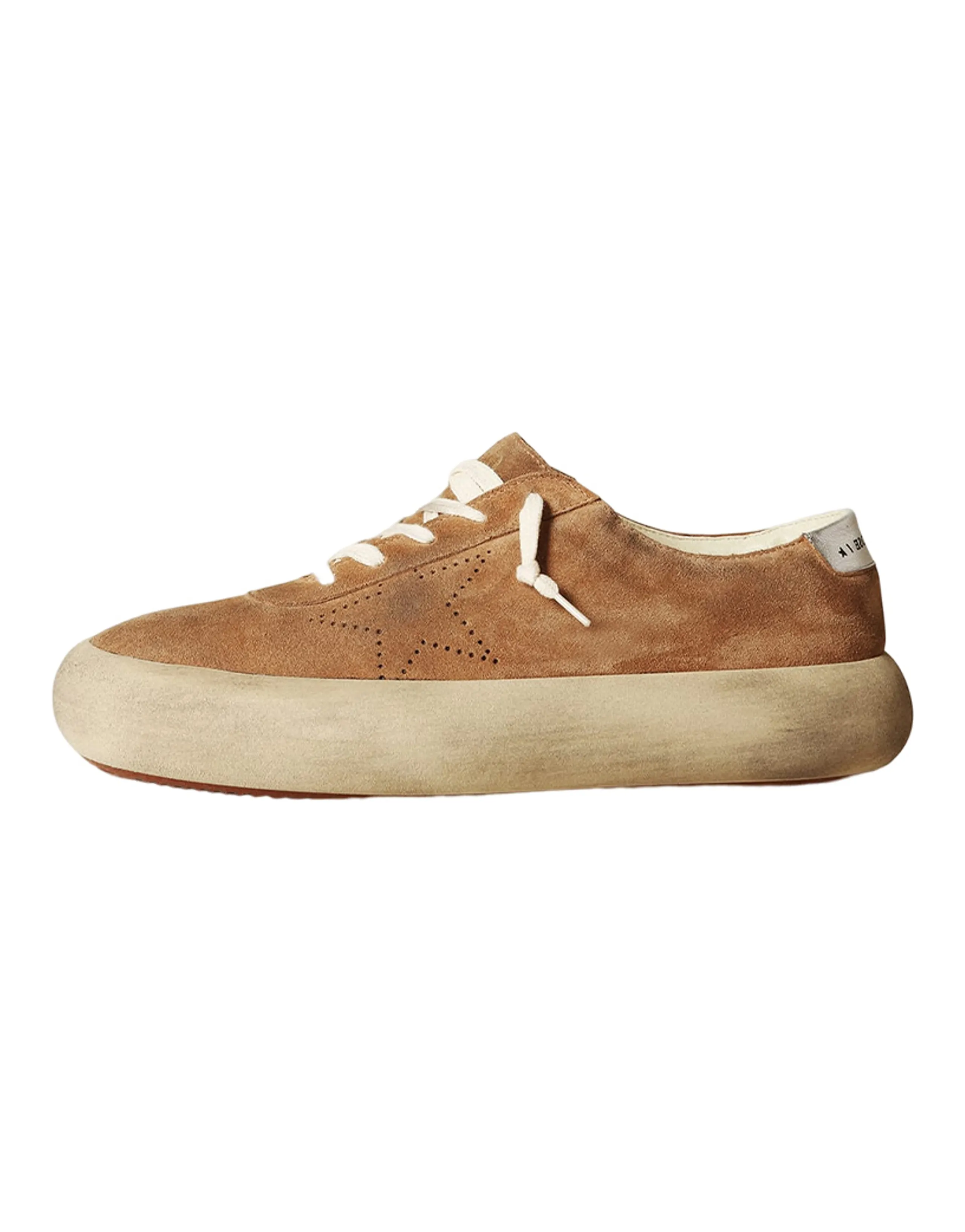 Golden Goose Space-Star Stylish Skateboarding Shoes Men's Brown Vintage Version