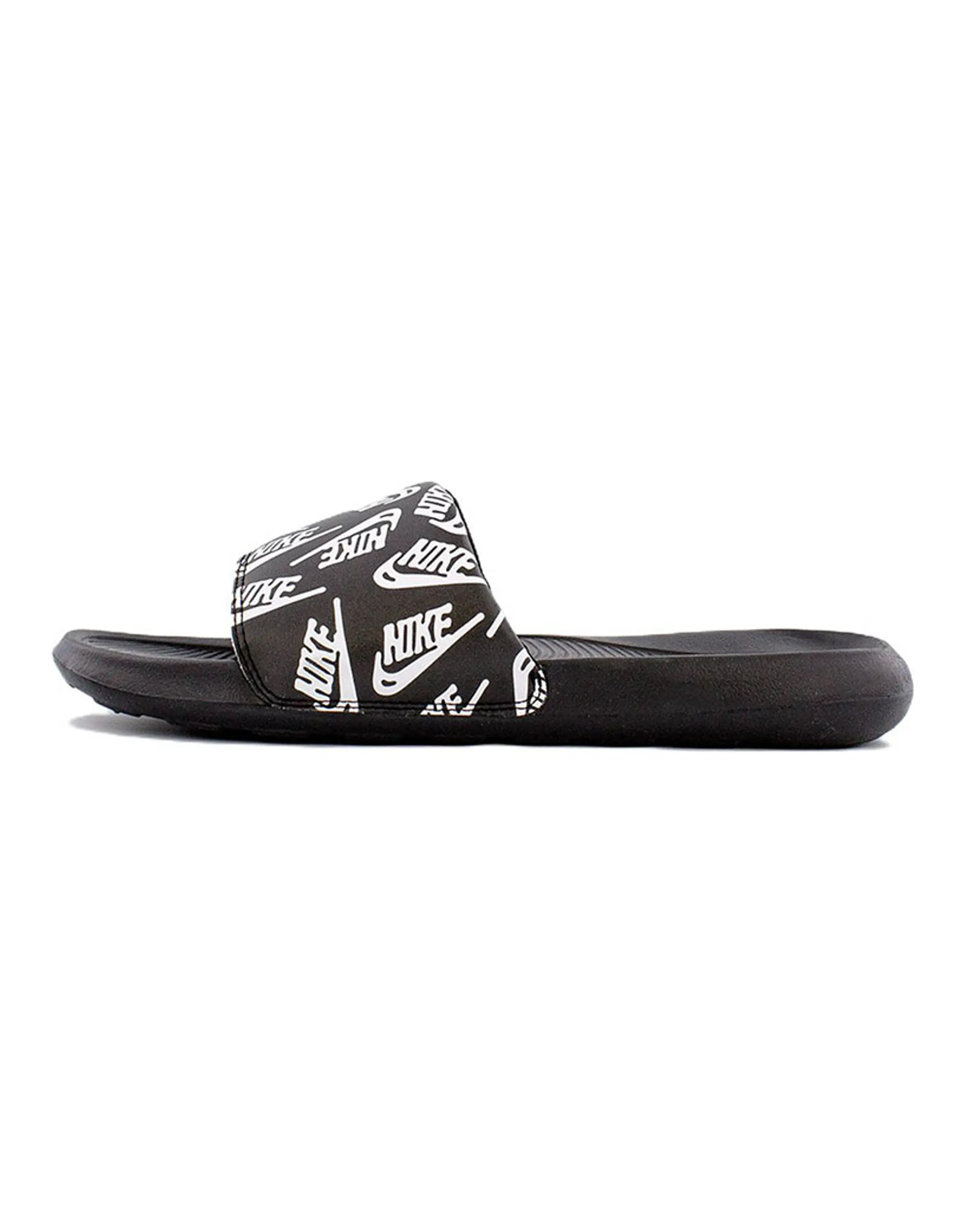 Nike Victori One Slide 'Repeat Logo Black White'