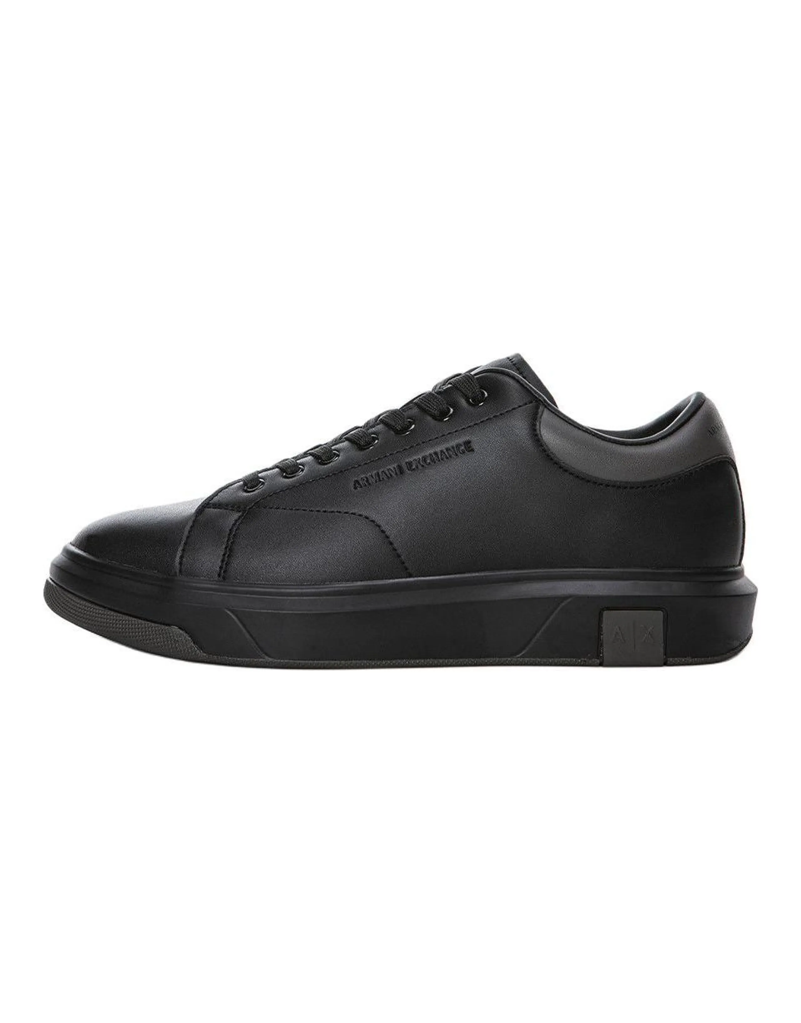 ARMANI EXCHANGEAE Low-Top Skateboard Shoes Men's Black