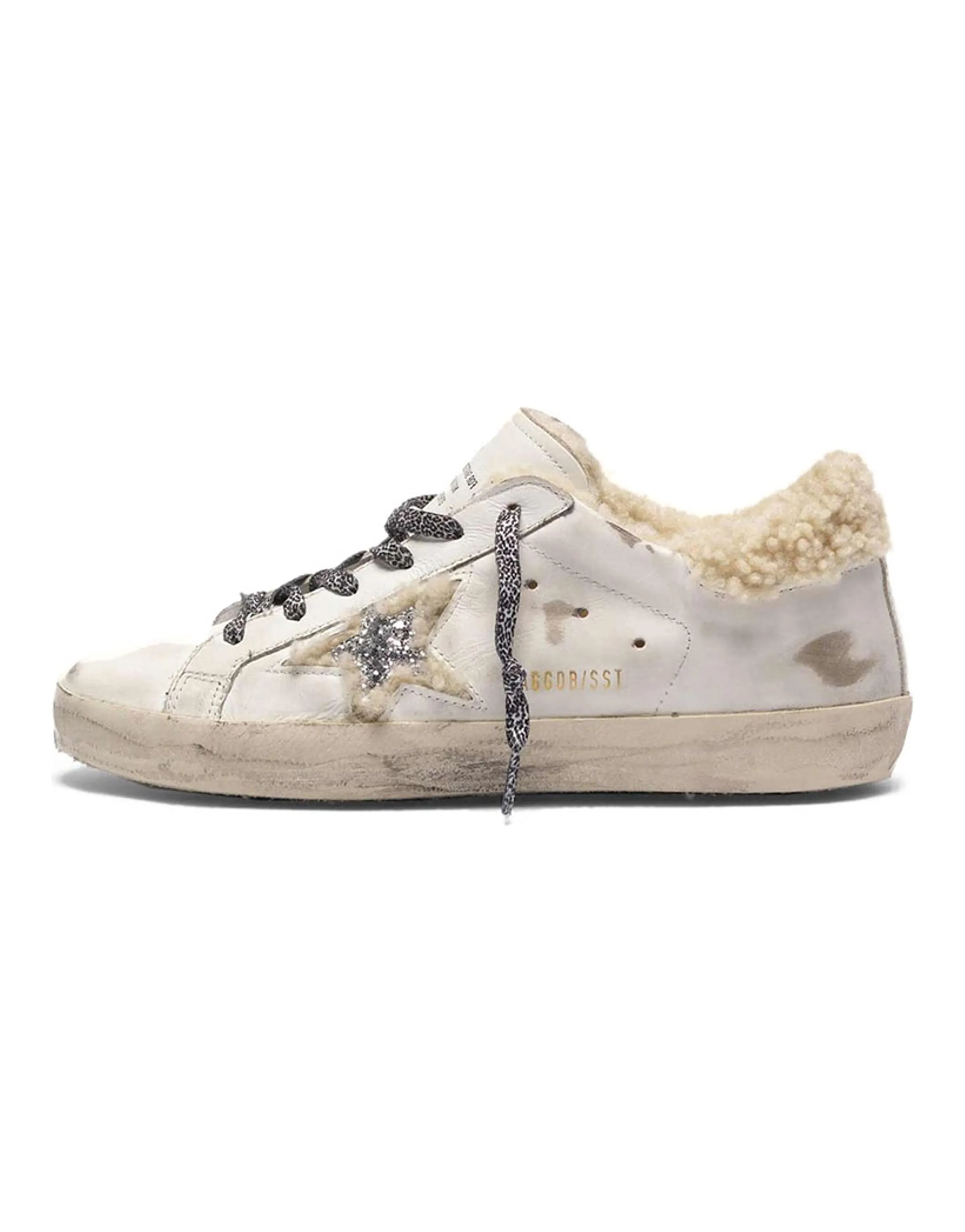 Golden Goose Super-Star Stylish Skateboarding Shoes Women's Beige