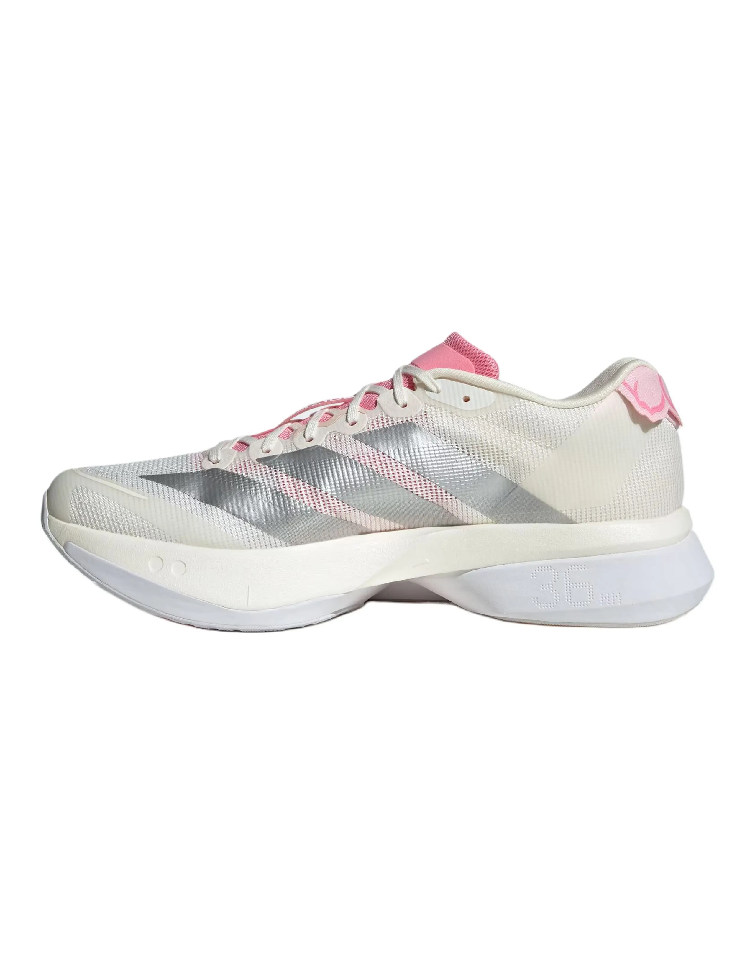adidas Adizero Boston 13 Comfortable Fit Marathon Racing Running Shoes Men's Bright White
