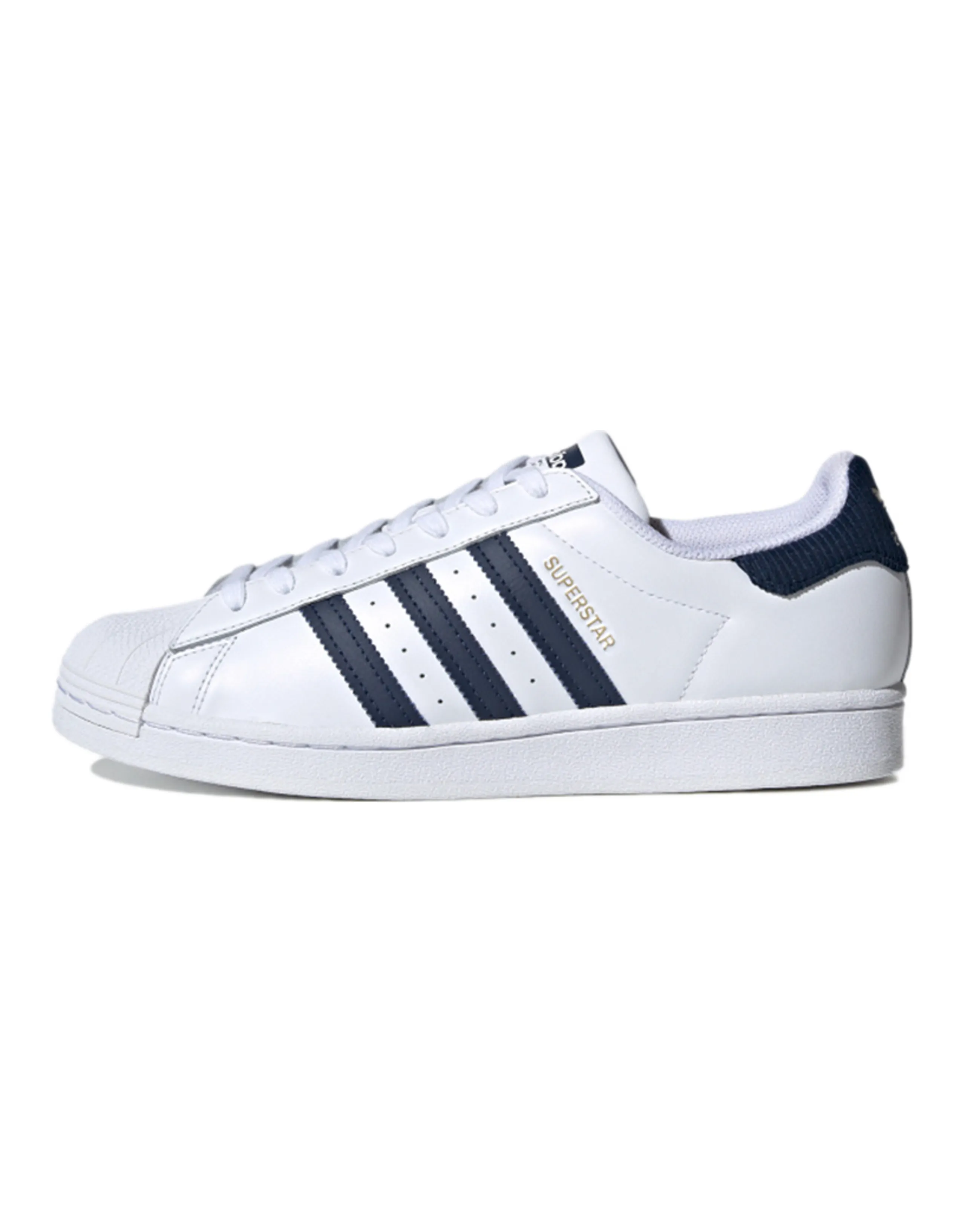 Adidas Originals Superstar Shoes 'Cloud White Navy Blue'