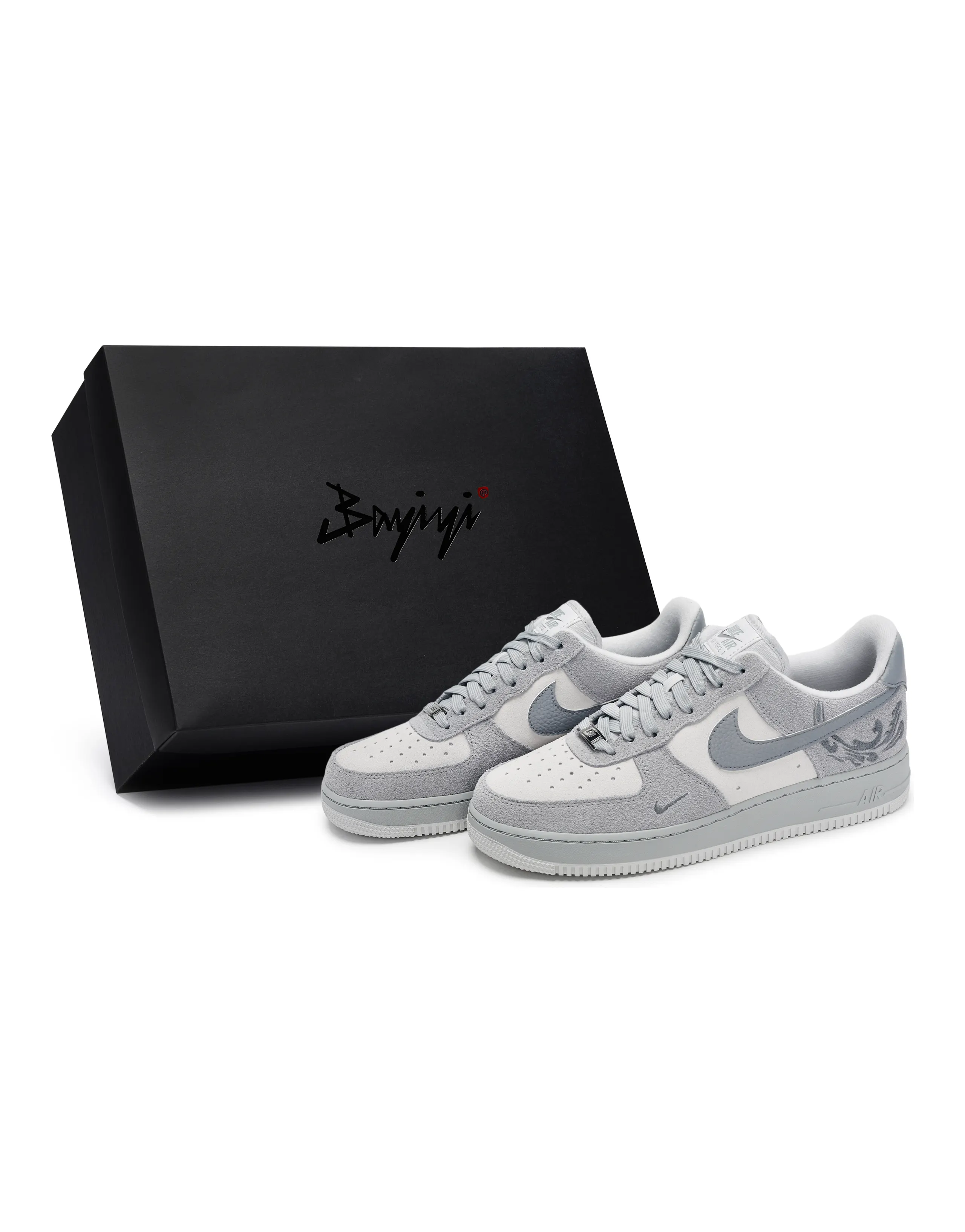 Nike Air Force 1 Skateboard Shoes Unisex Low-Top Gray