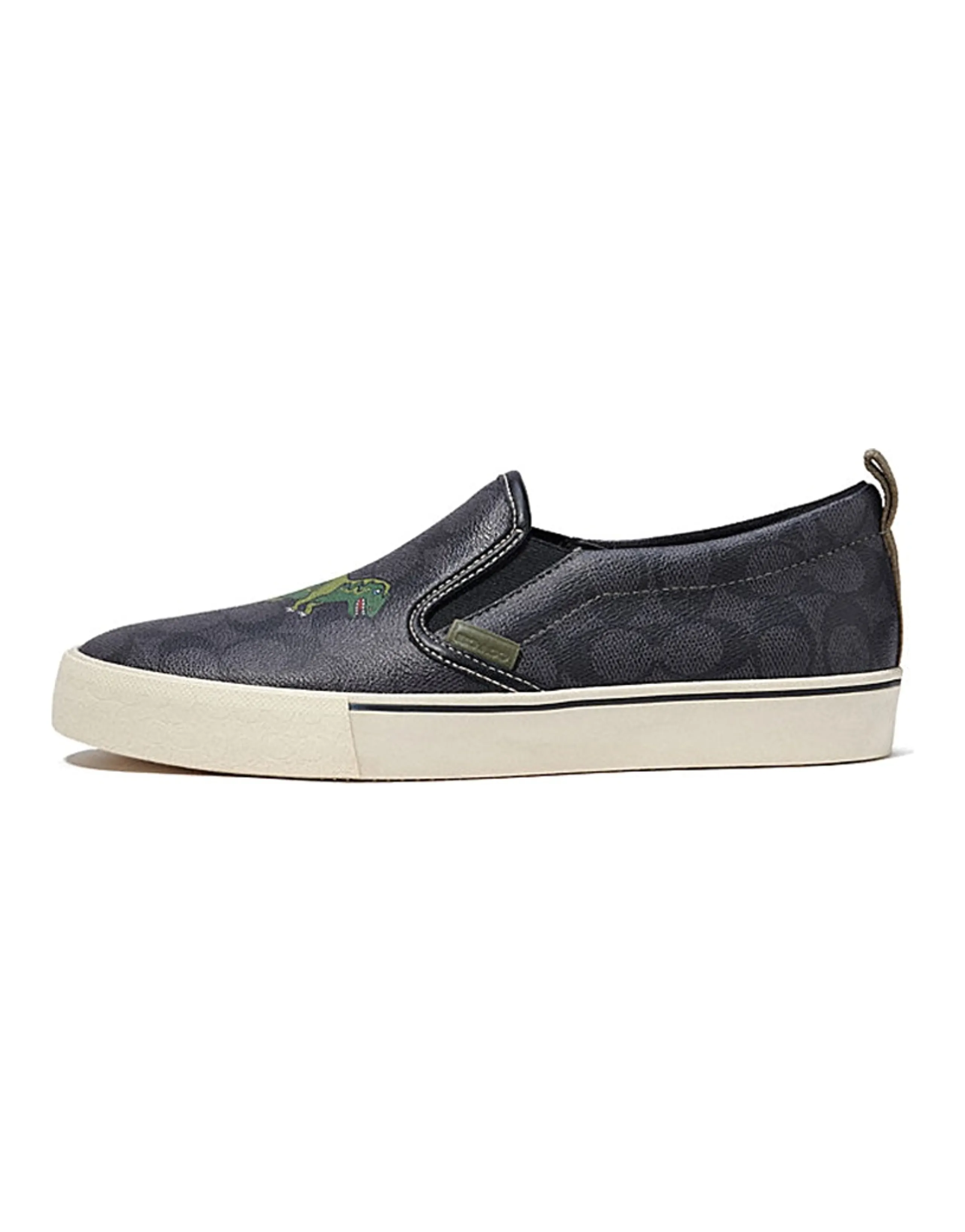 COACH Skateboard Shoes Men Low-Top Black