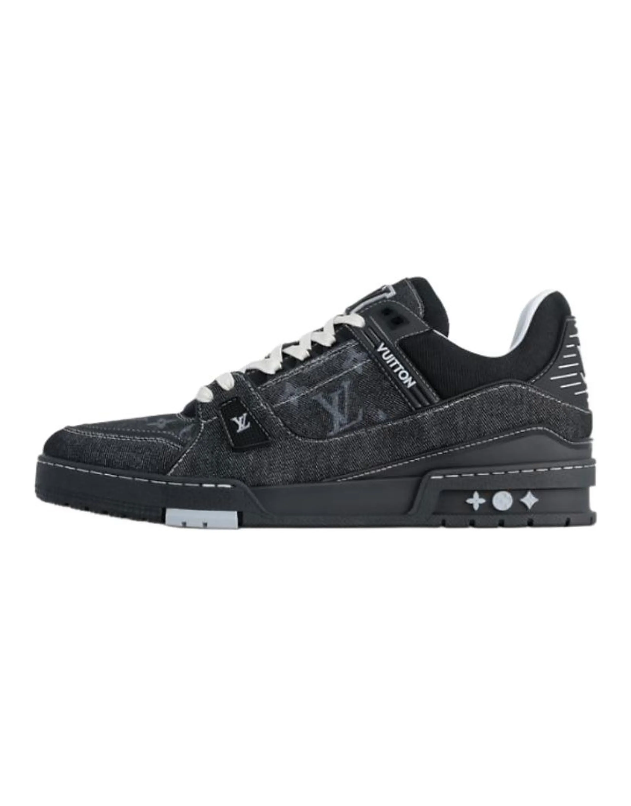 LOUIS VUITTON Trainer Skate Shoes Men's Black