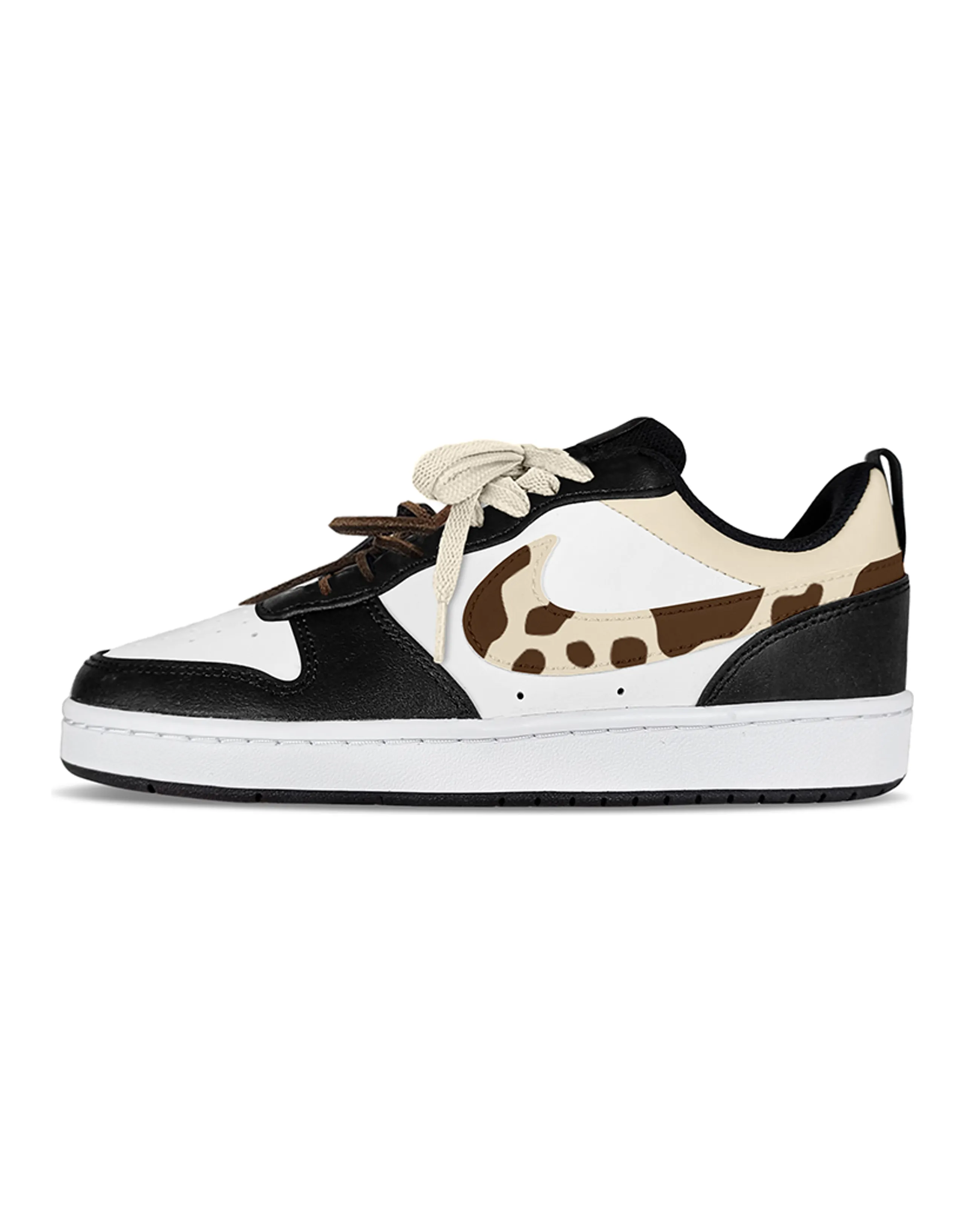 Nike Court Borough Skateboard Shoes Women's Low-Top Brown