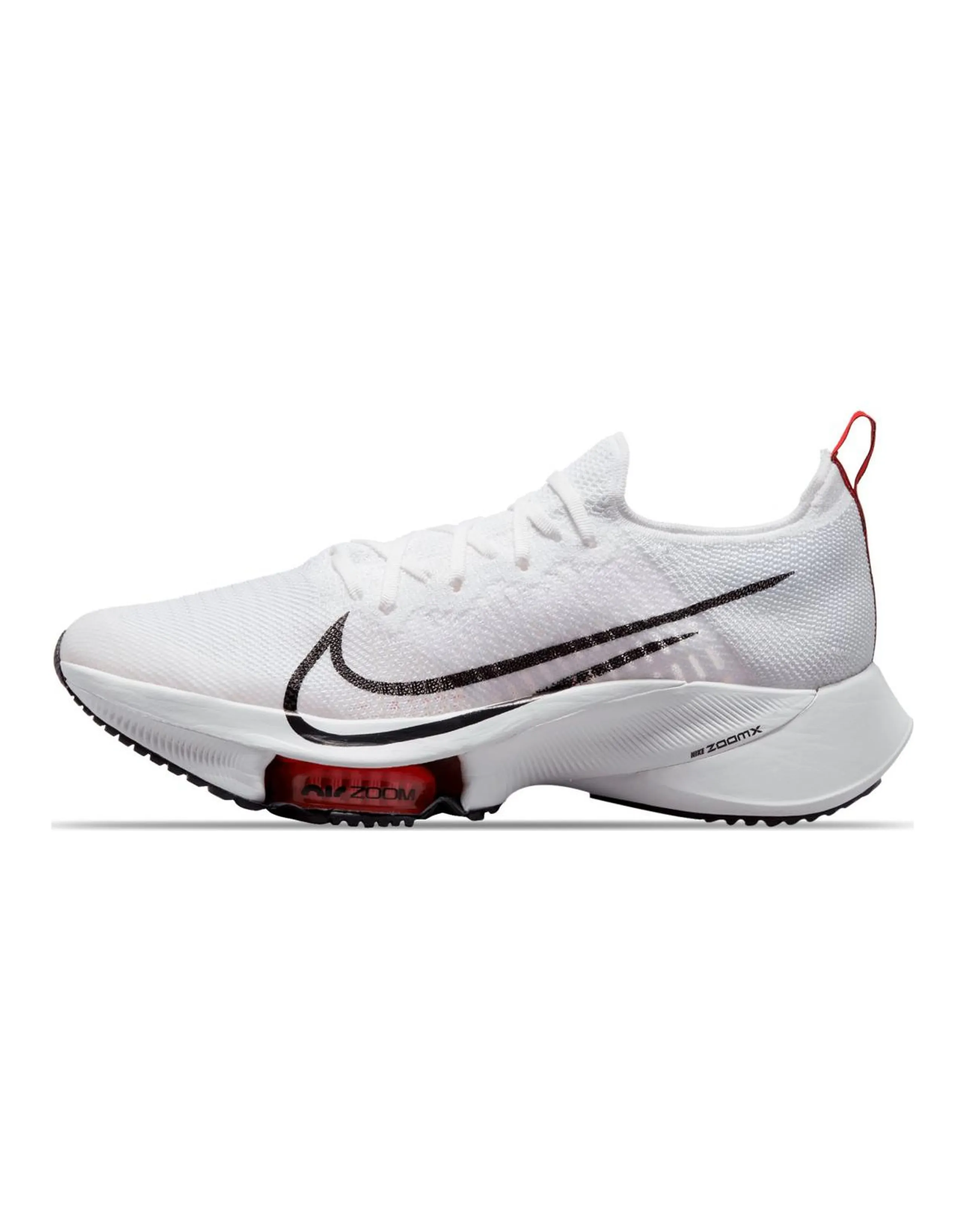 Nike Air Zoom Tempo NEXT% Flyknit White Light Crimson Platinum Tint Black