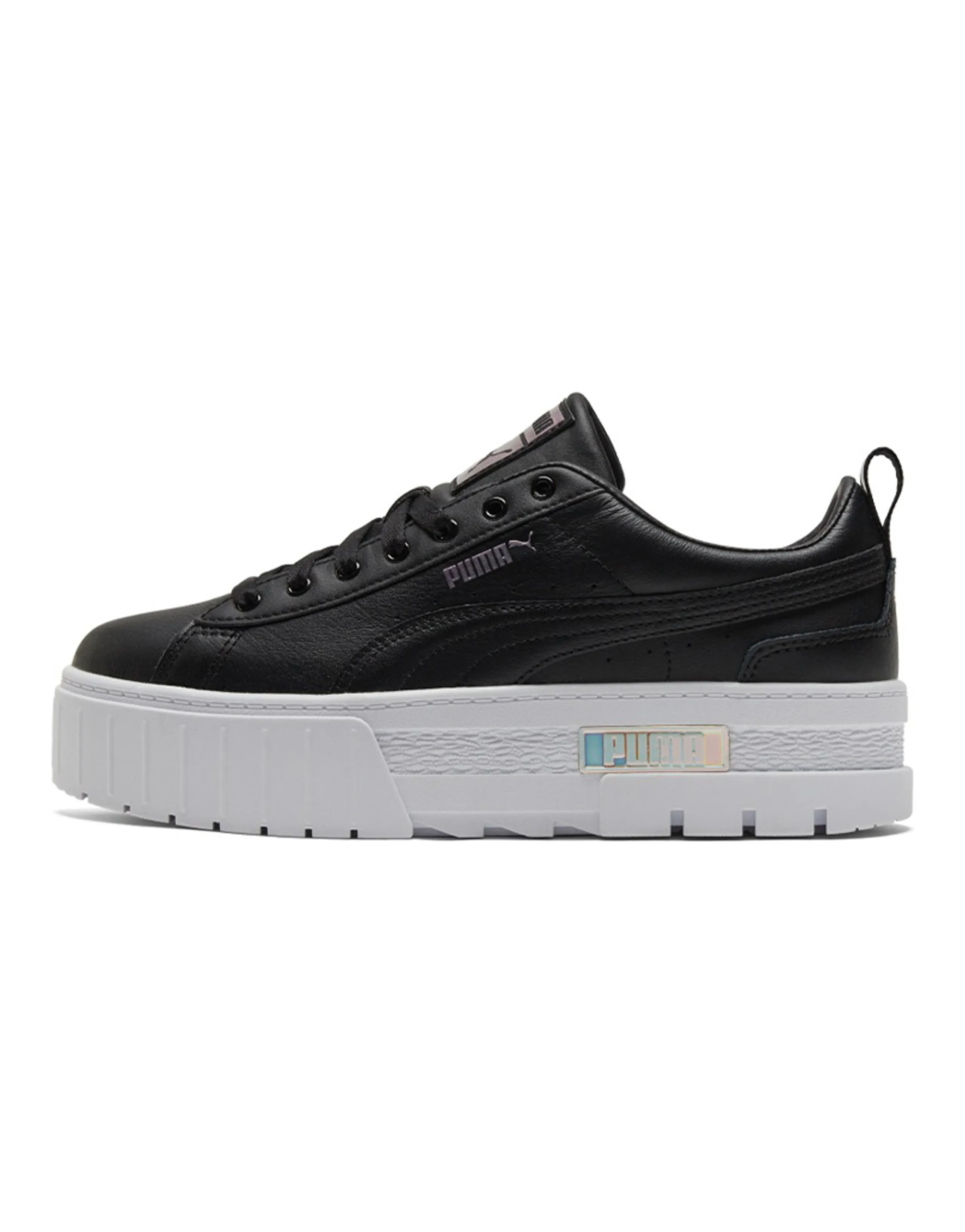 PUMA Mayze Lth Iridescent Sneakers Black/White Women's
