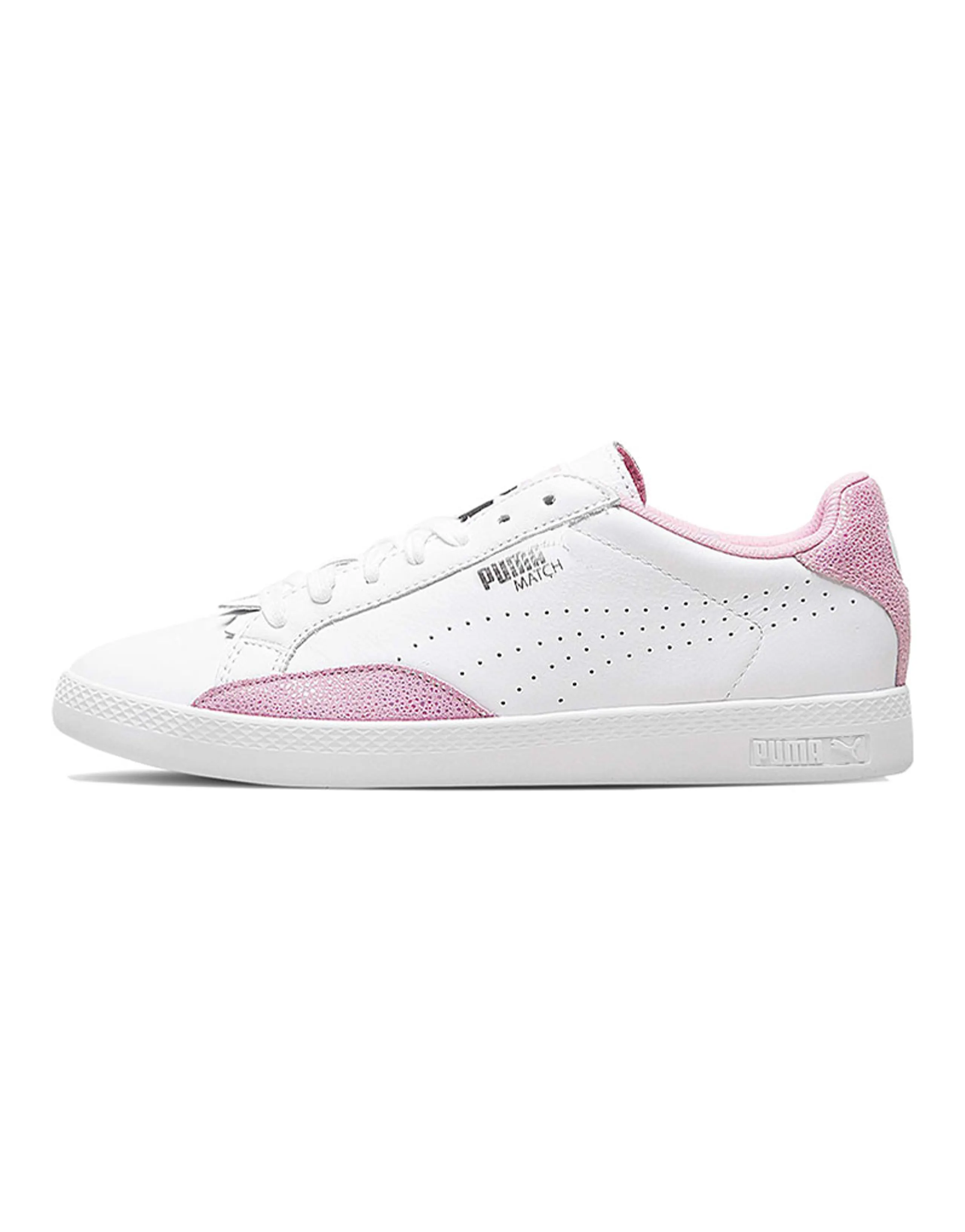 PUMA Match Lo Reset Casual Shoes White/Pink Women's