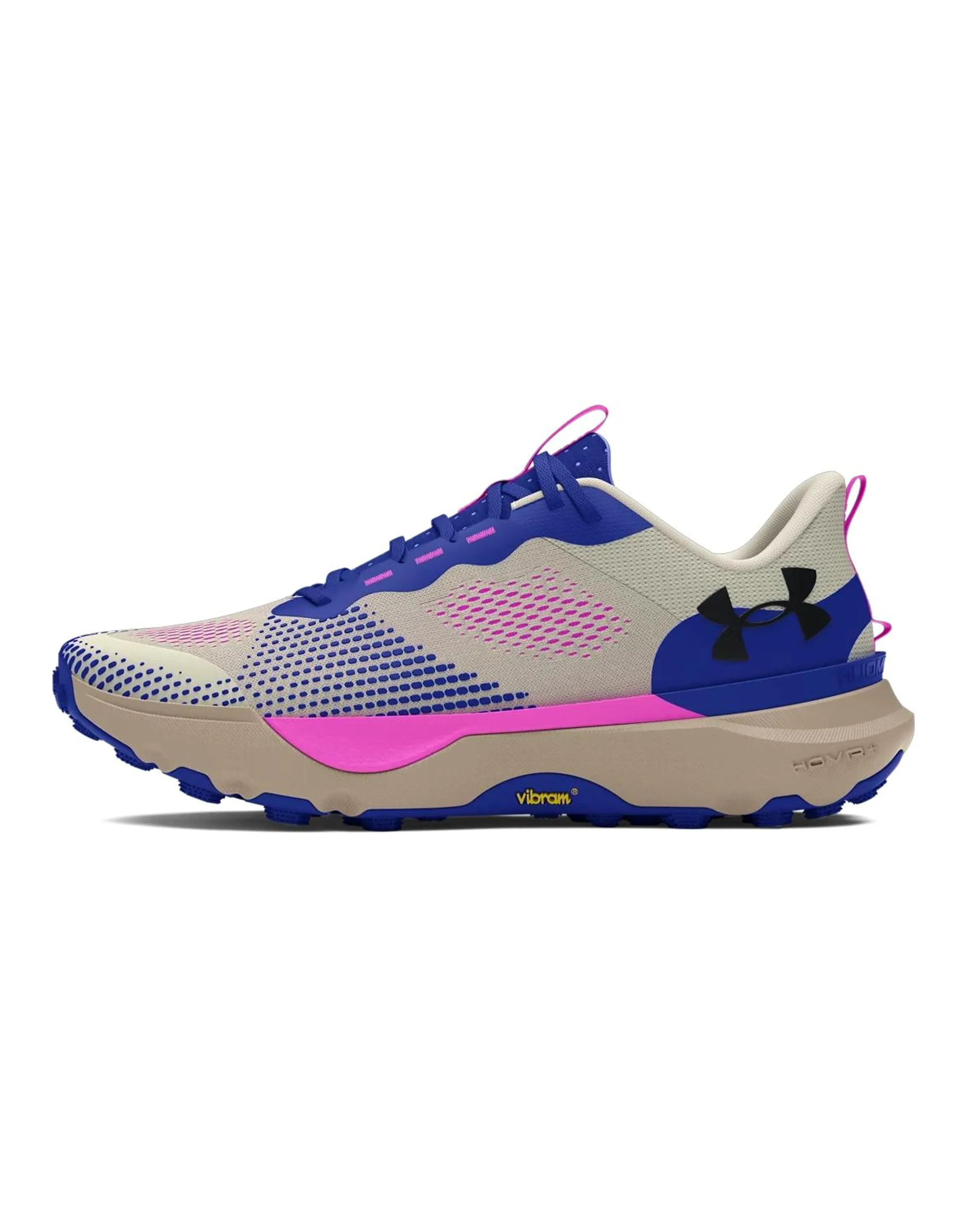 Under Armour Infinite Pro Anti-Slip Wear-Resistant Low-Top Casual Running Shoes Unisex Brown Blue