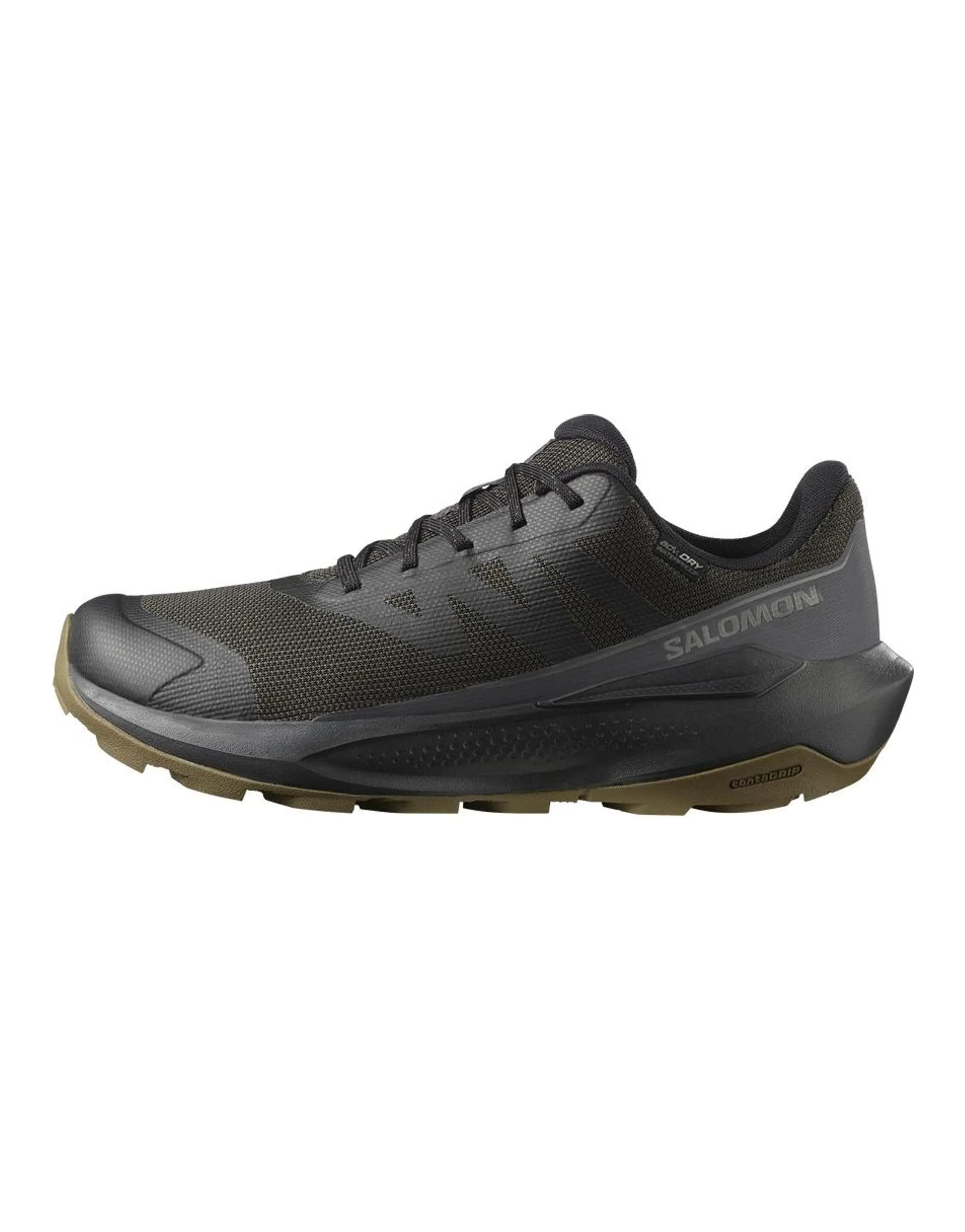 SALOMON Elixir TOUR WATERPROOF Comfort Versatile Slip-Resistant Wear-Resistant Waterproof Low-Top Hiking Shoes Men's Black