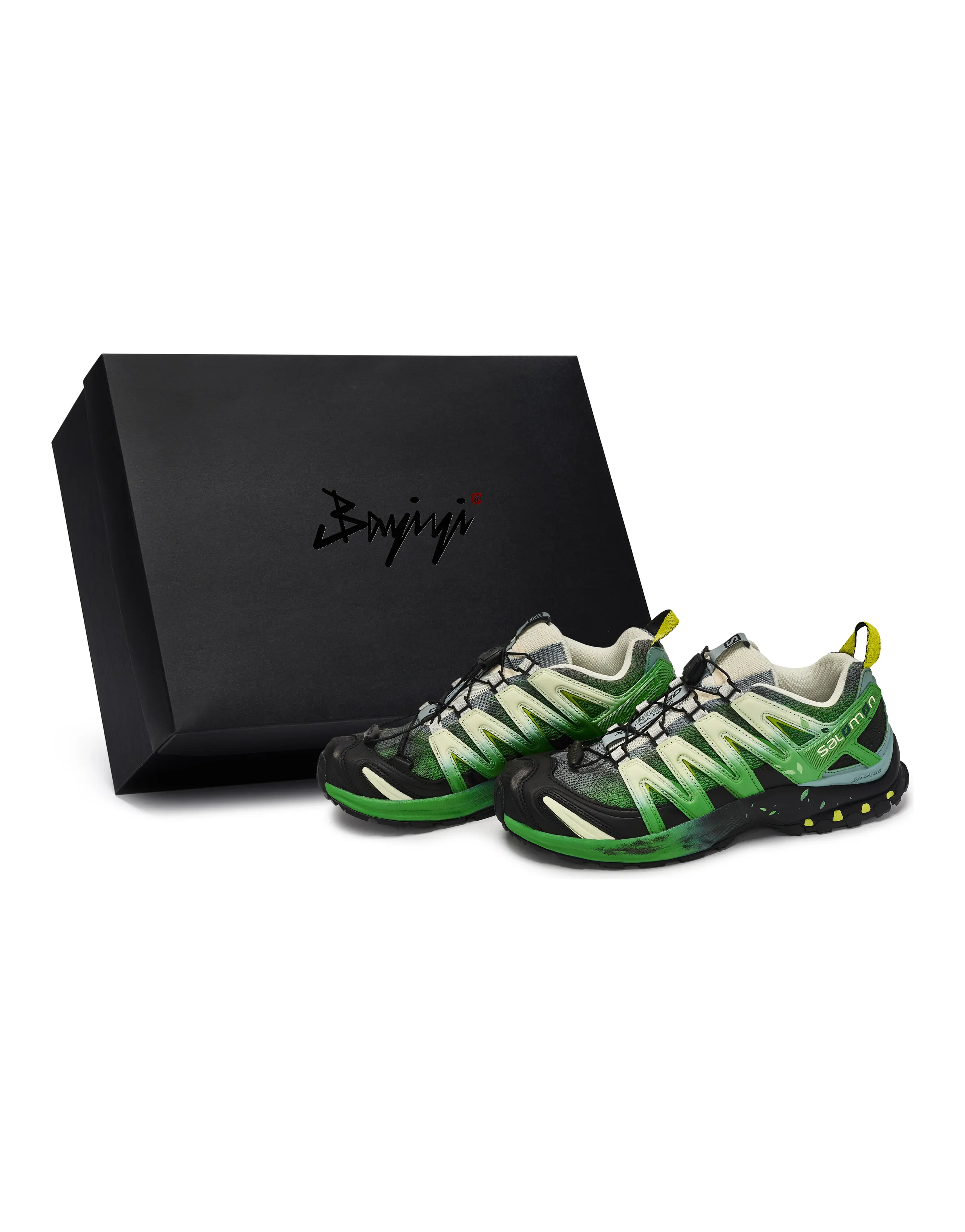 [Custom Sneakers] SALOMON XA PRO 3D 811 Production Emerald Wind Special Box Fresh Forest Aesthetic Artistic Workwear Durable Low-Top Running Shoes Unisex Black Grey Green