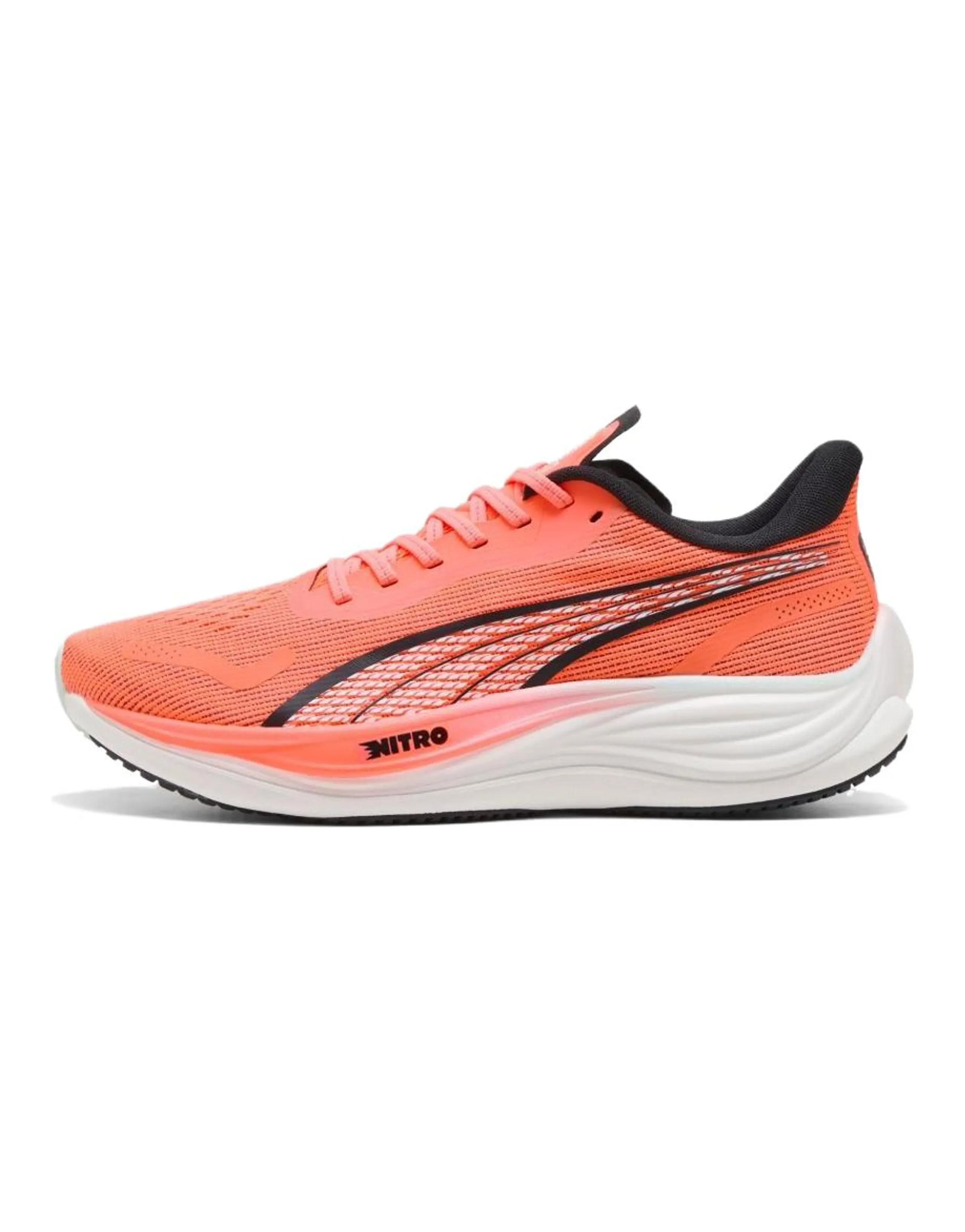 PUMA Velocity Nitro 3 Slip Resistant Abrasion Resistant Low top Casual Running Shoes Men's Red