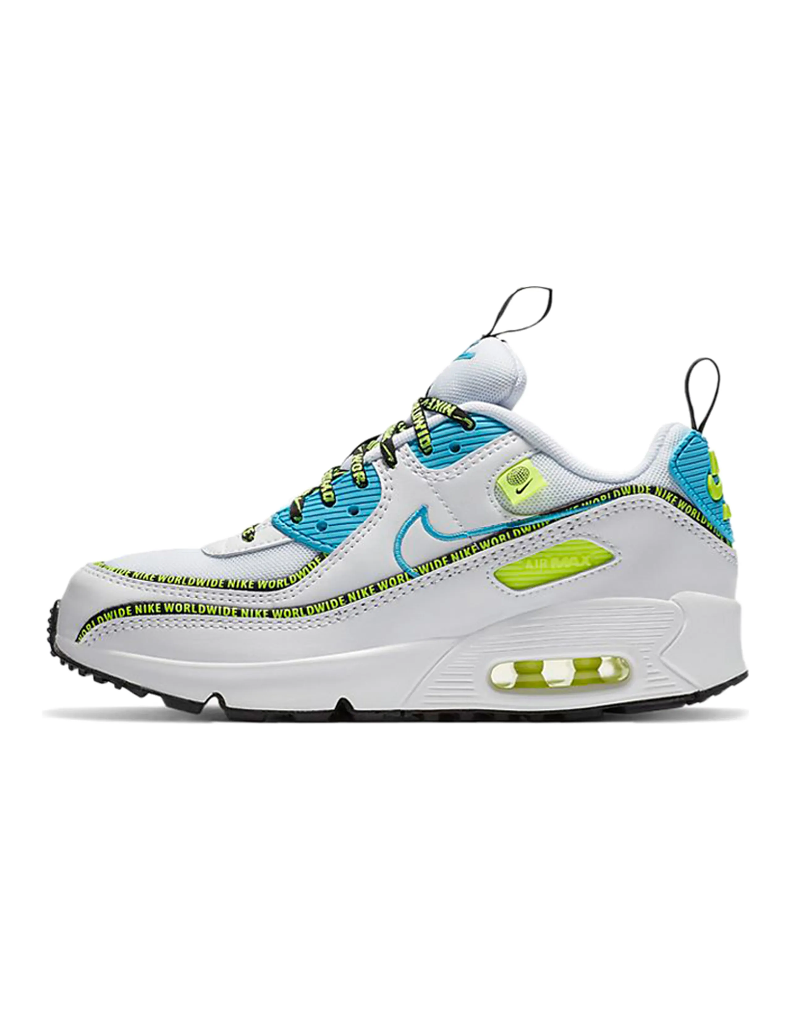 Nike Air Max 90 SE Worldwide Pack Blue Fury Volt GS