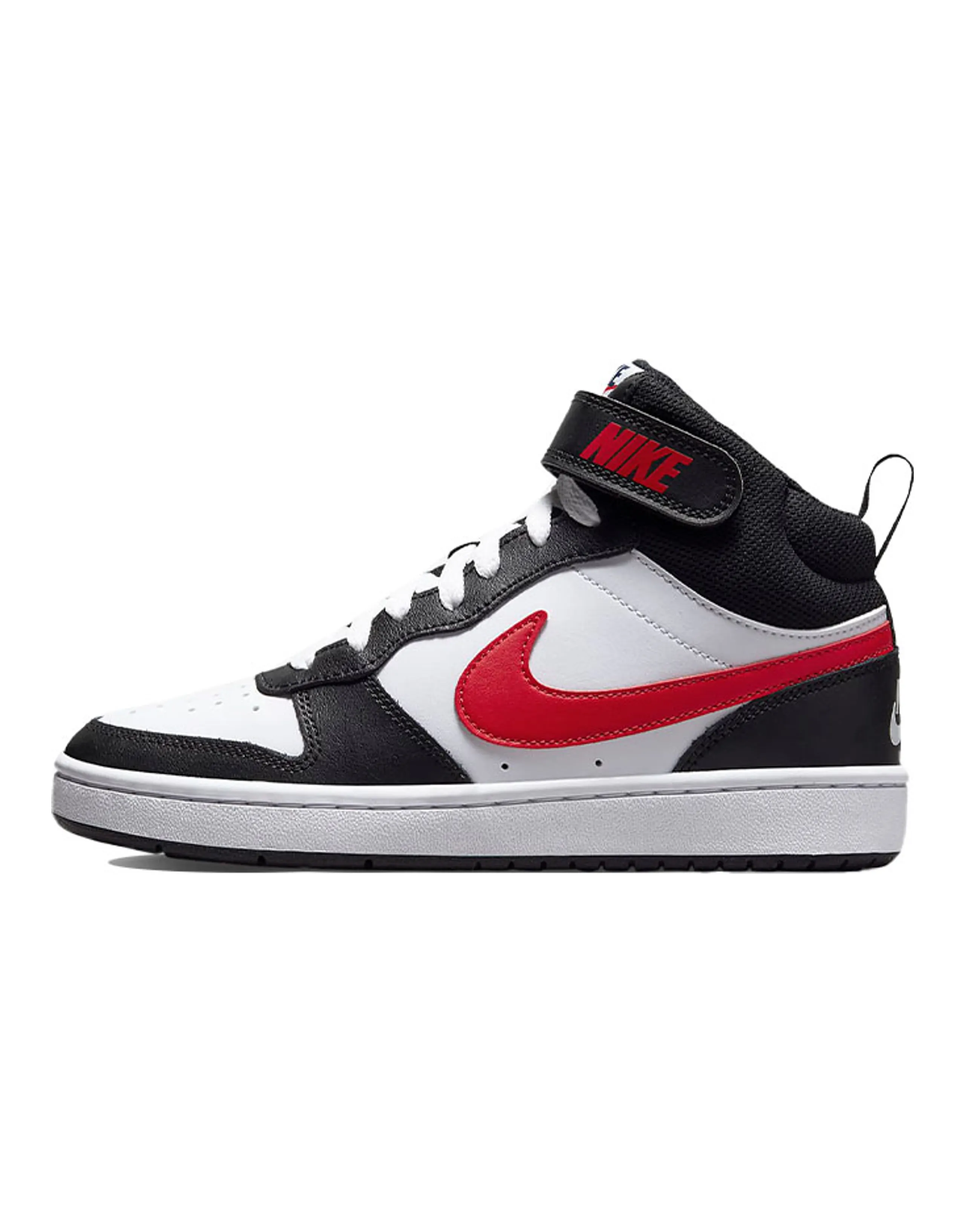 Nike Court Borough Mid 2 'White Black University Red' GS
