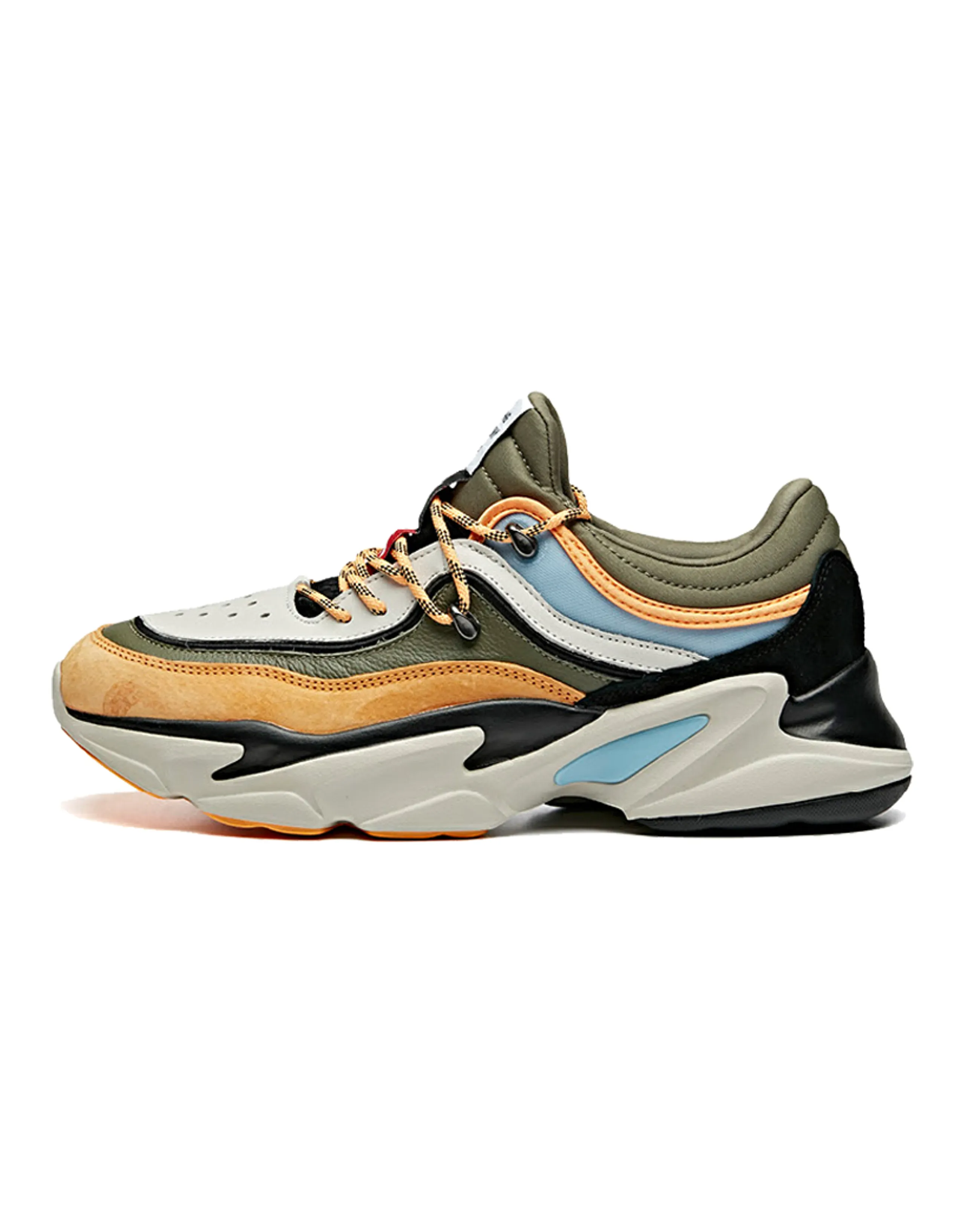 ANTA Casual Shoes Men Low-Top Blue Gray Orange