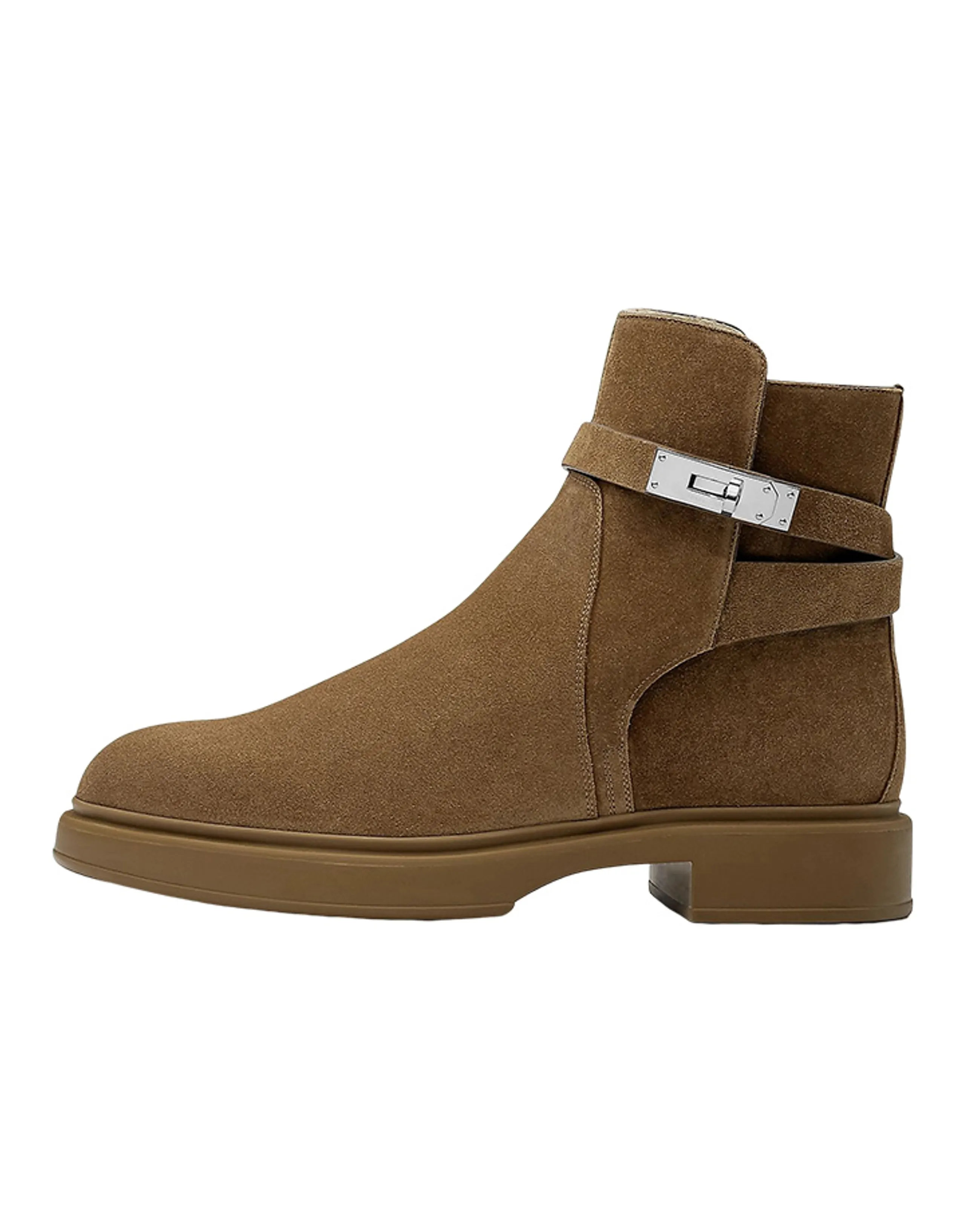 HERMES Ankle Boots Men Brown