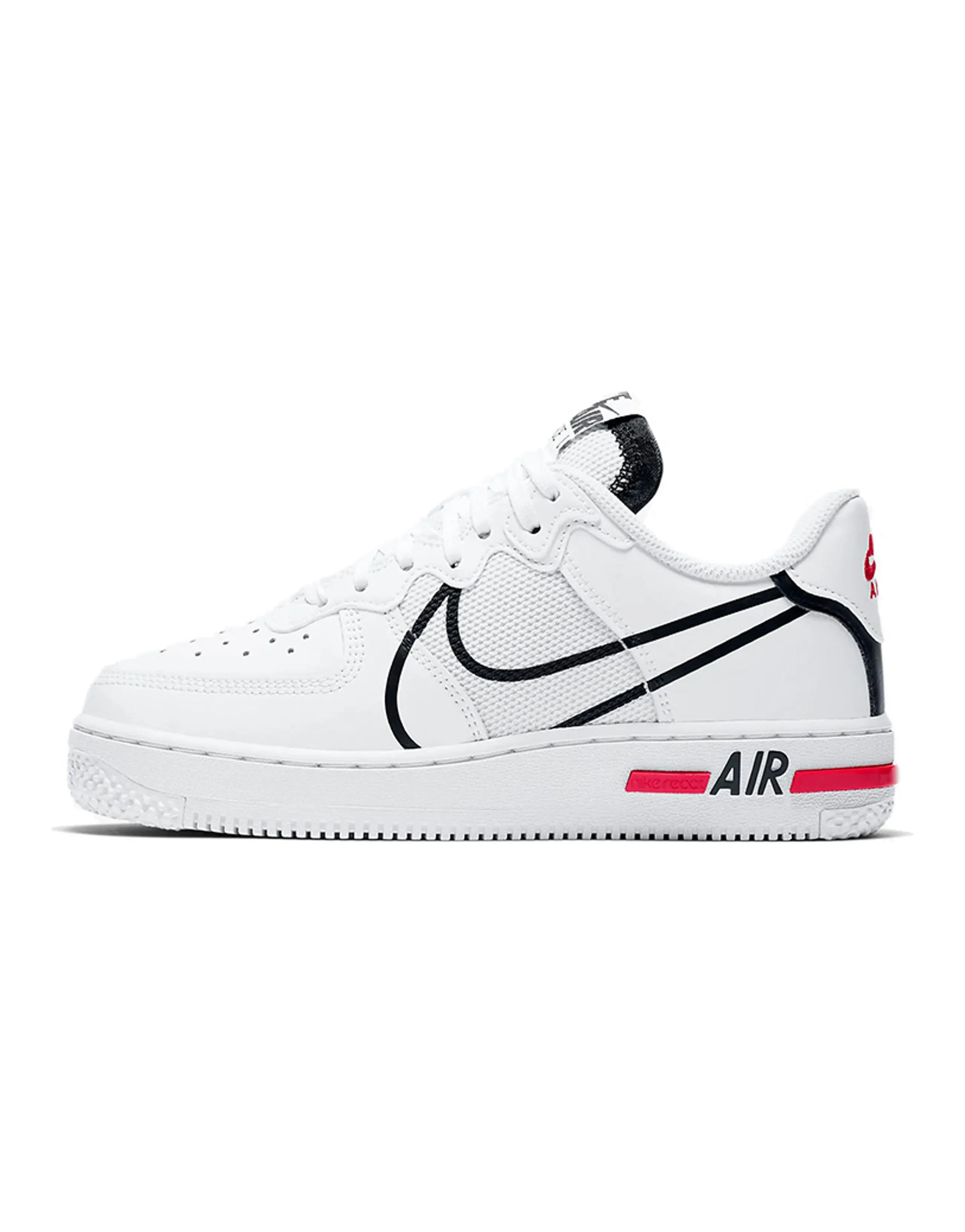 Nike Air Force 1 Low React D/MS/X White Black GS