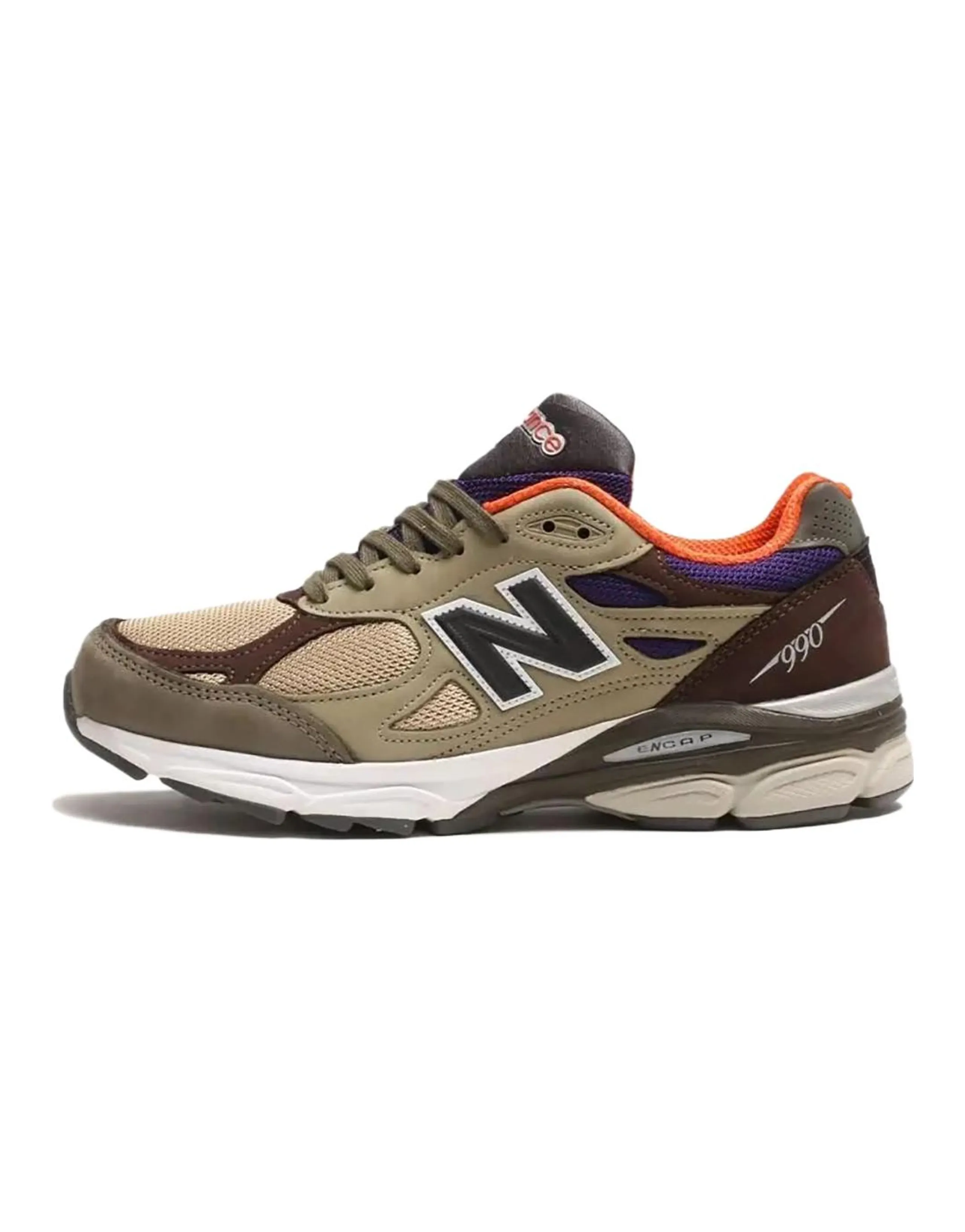 New Balance 990v3 MiUSA Teddy Santis Khaki Orange