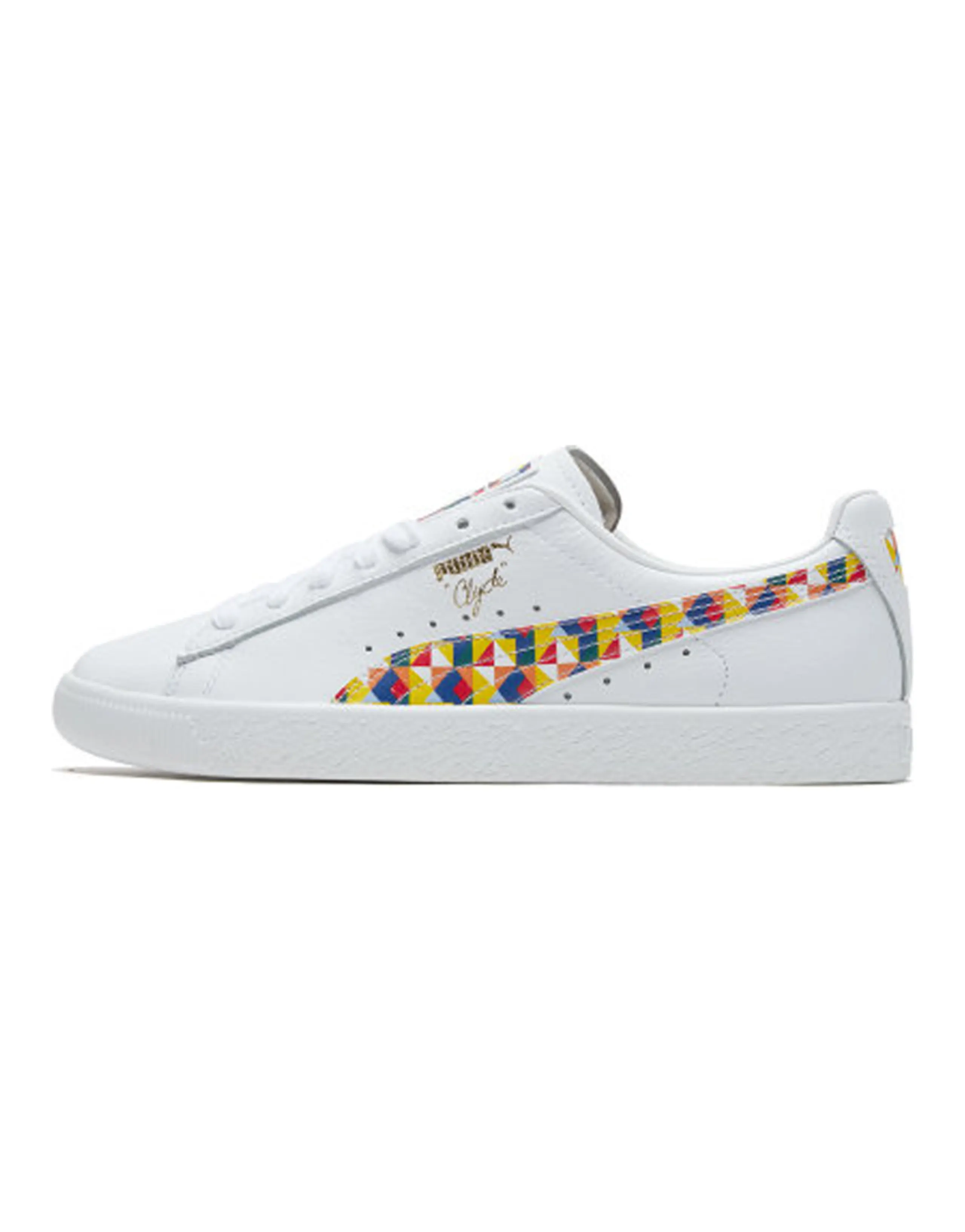 PUMA Clyde Graffiti Retro Casual Skateboarding Shoes Unisex