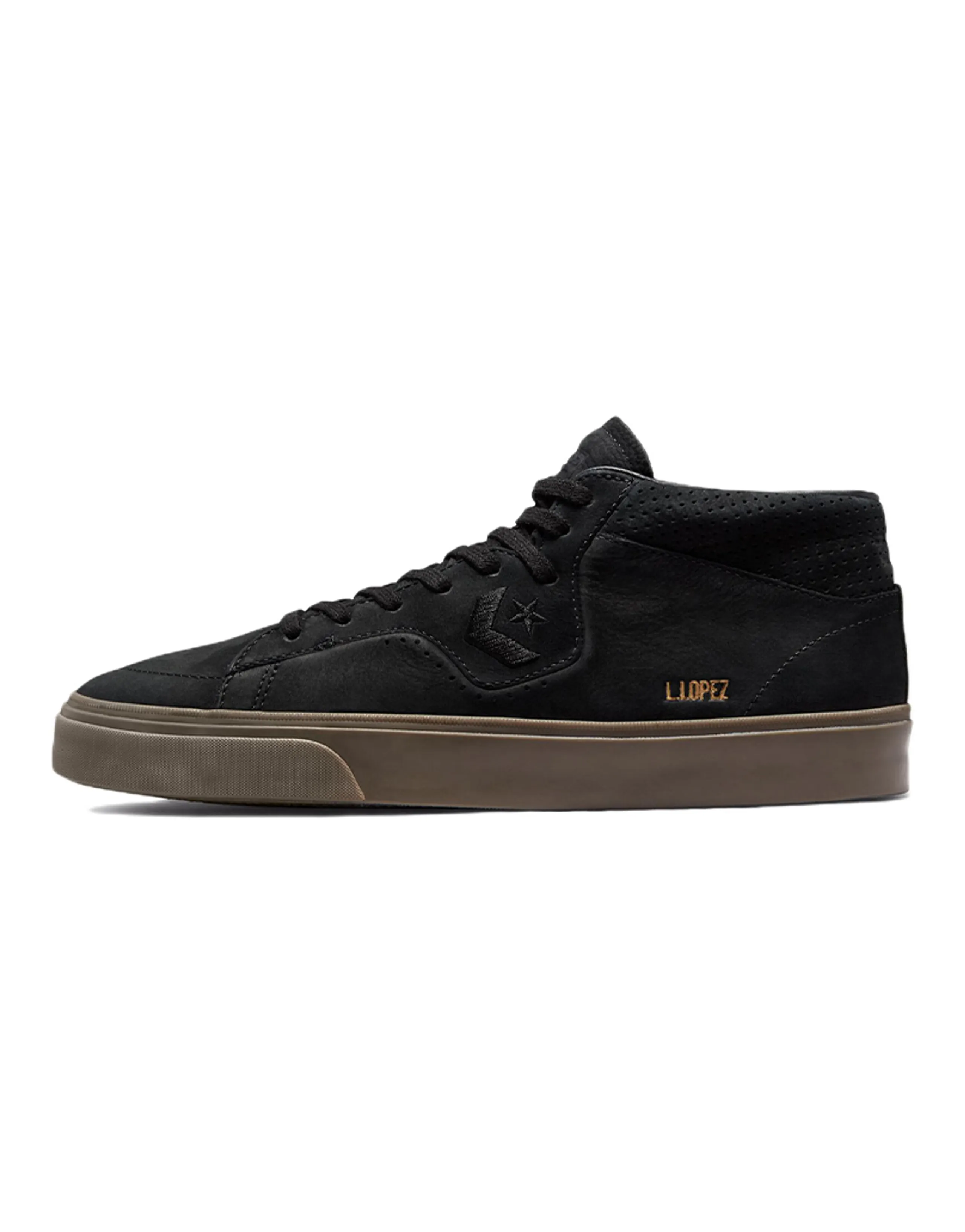 Louie Lopez Pro Converse Mid 'Black Dark Mushroom'