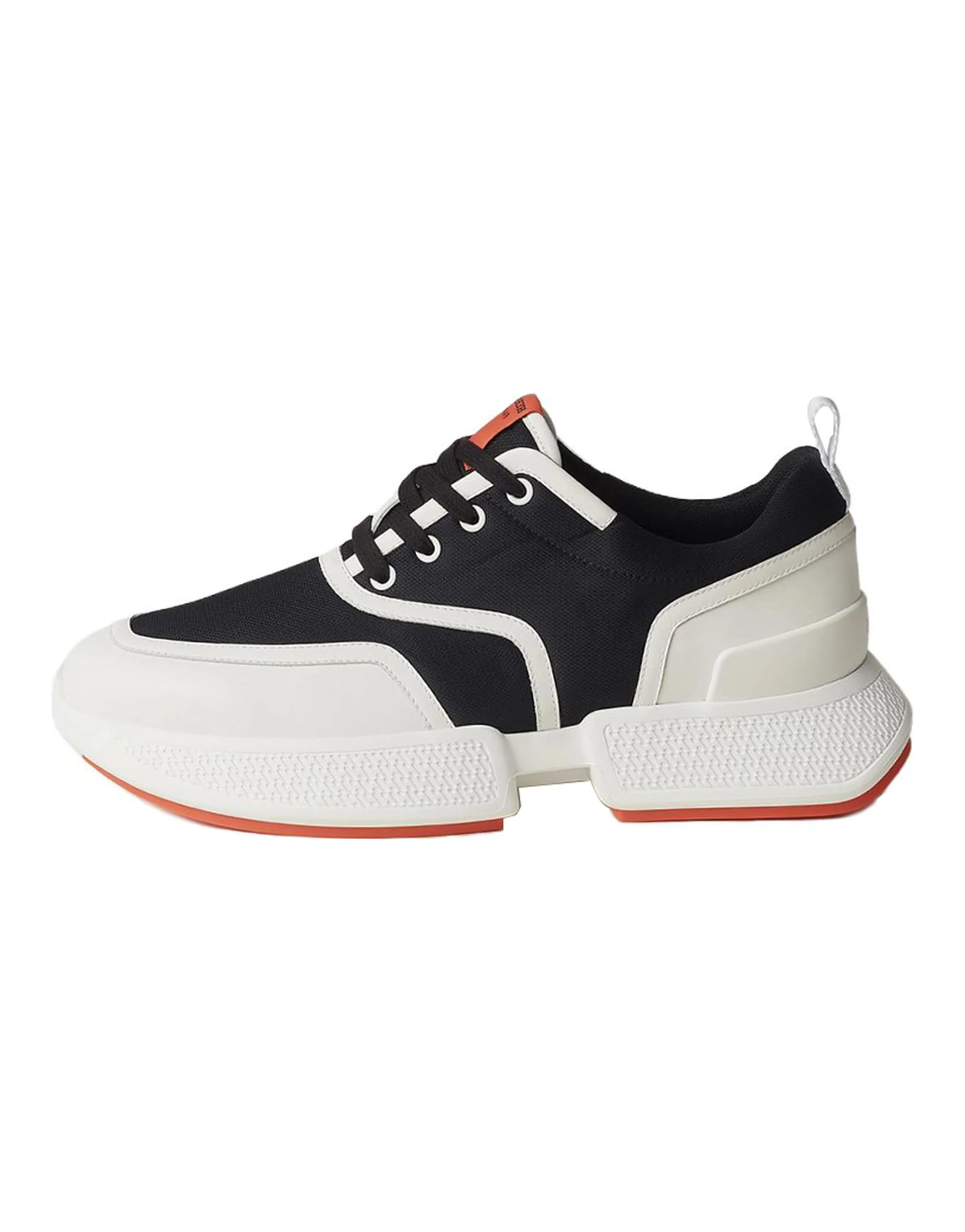HERMES Giga Wear-Resistant Low-Top Sports Casual Shoes Women's Black White