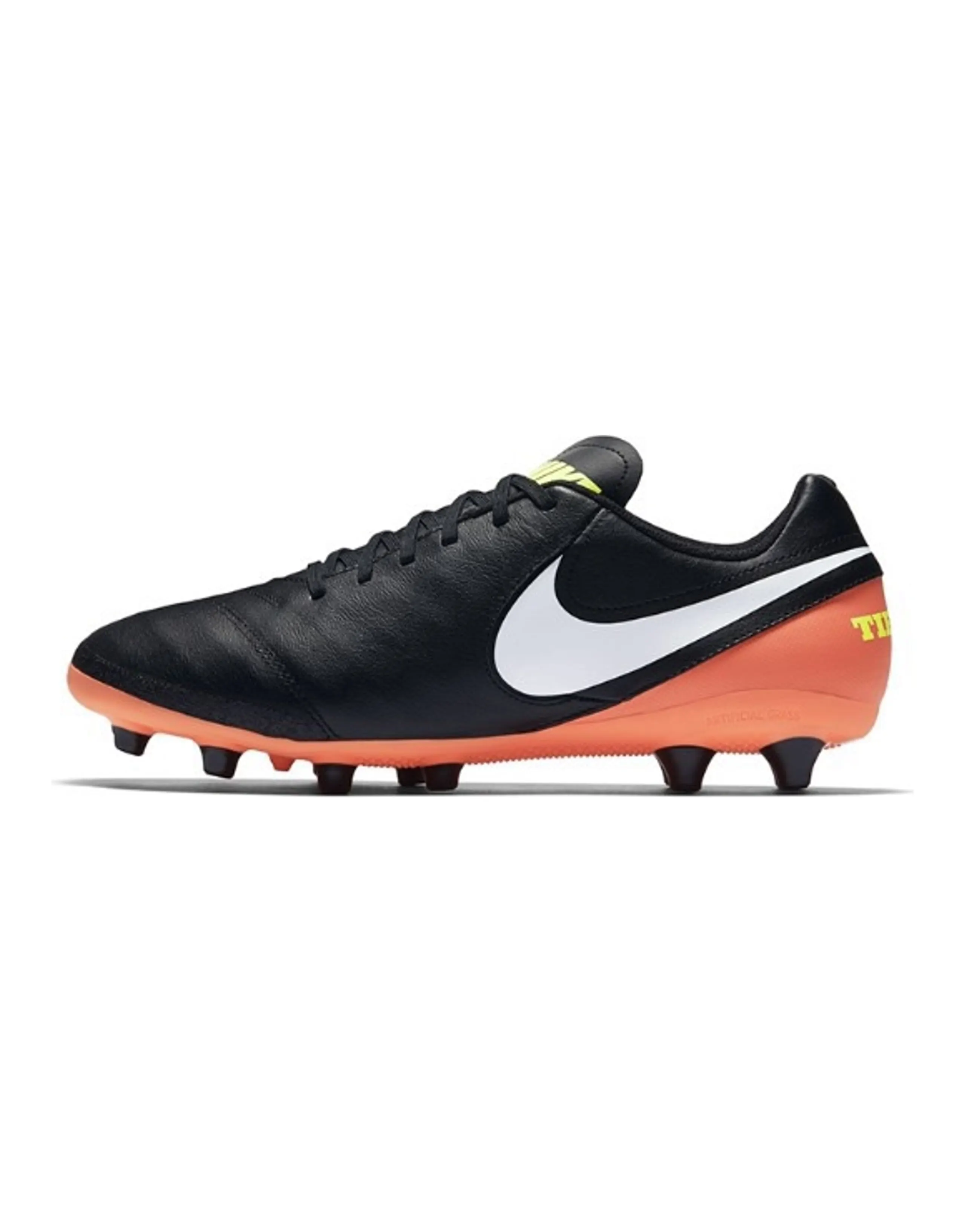 Nike Tiempo Genio 2 Leather Ag Pro 'Black Orange'