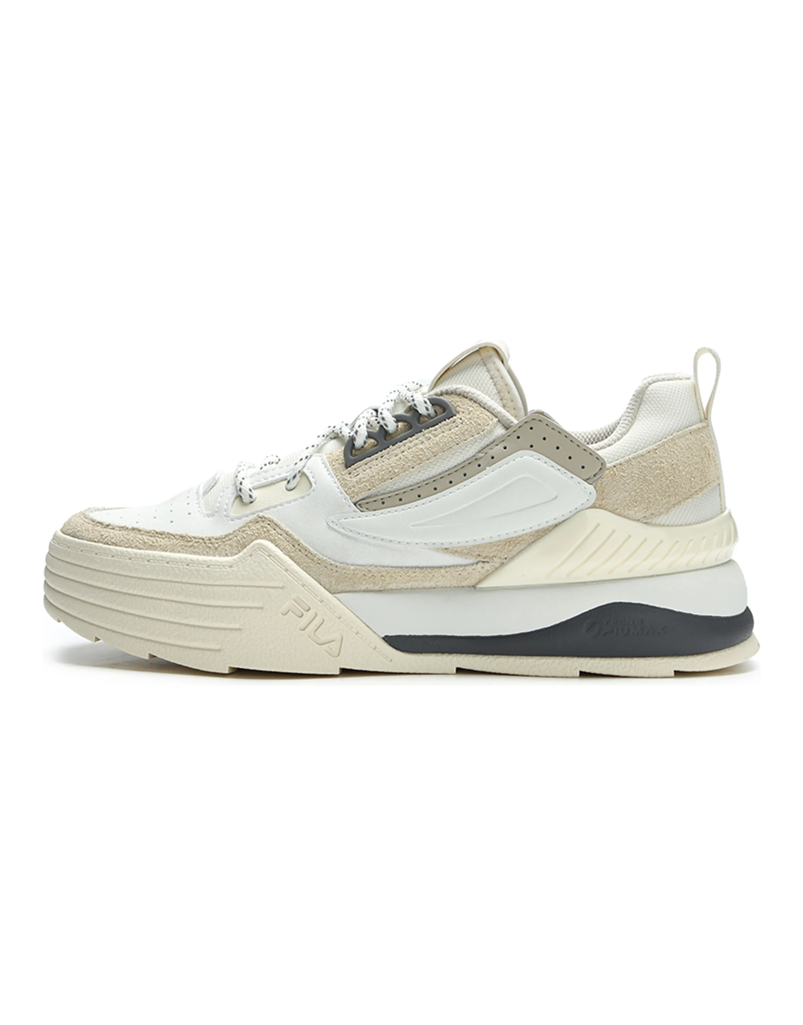 FILA PALA Skateboard Shoes Women's Low-Top Bright White/Antique White