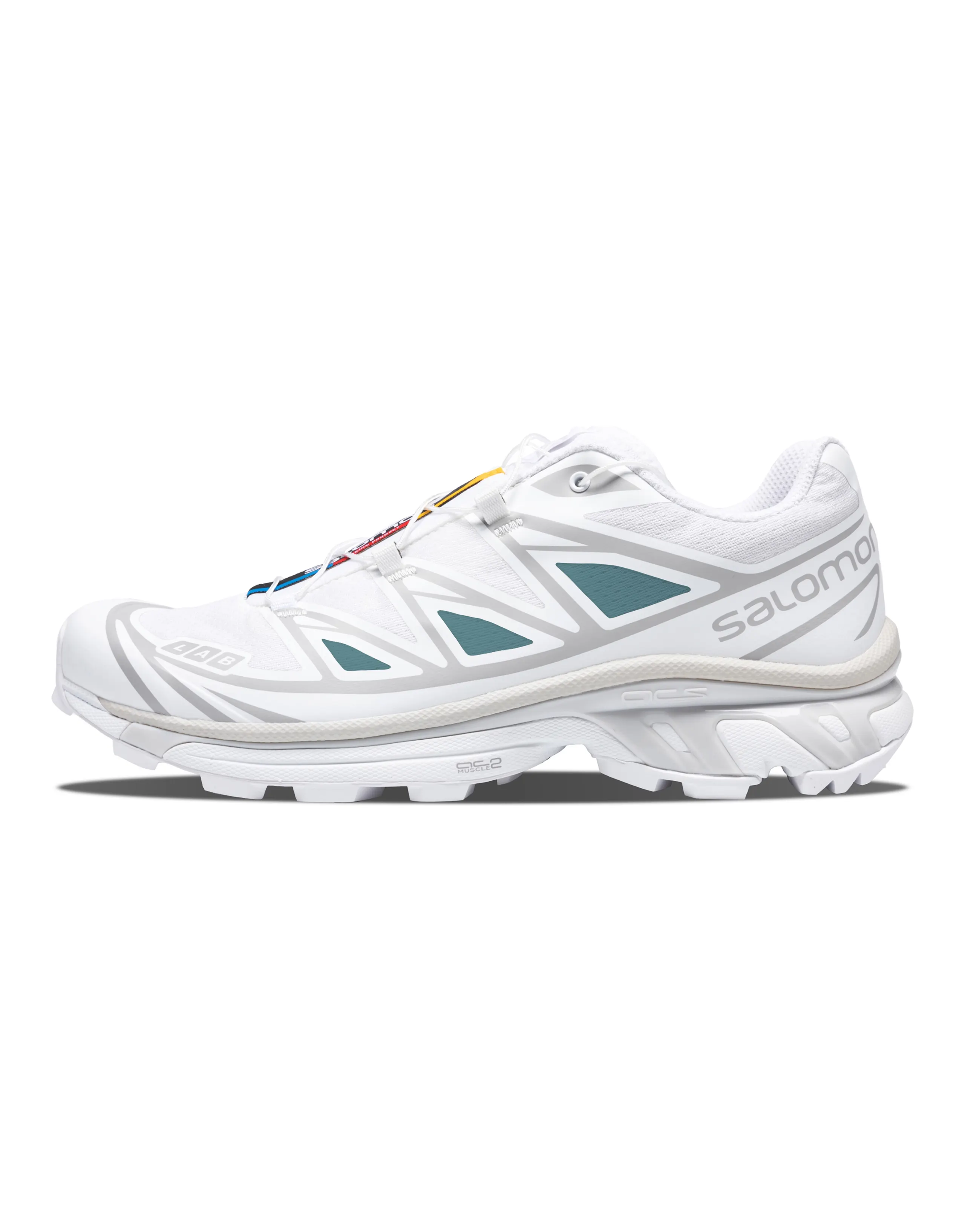 SALOMON XT-6 Anti-Slip Wear-Resistant Low-Top Running Shoes Unisex White Blue