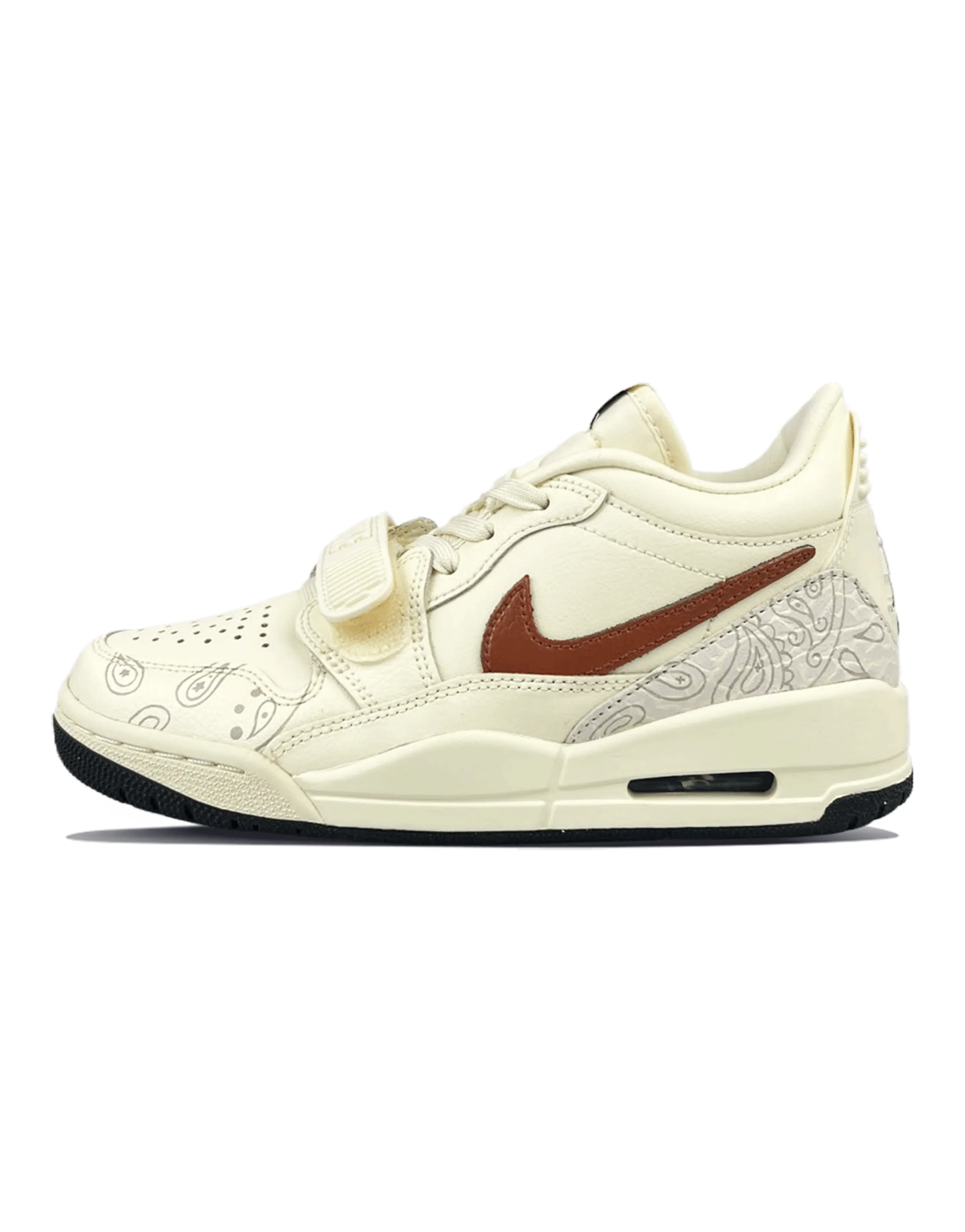 JORDAN Legacy 312 Vintage Basketball Shoes Women's Low-Top Brown