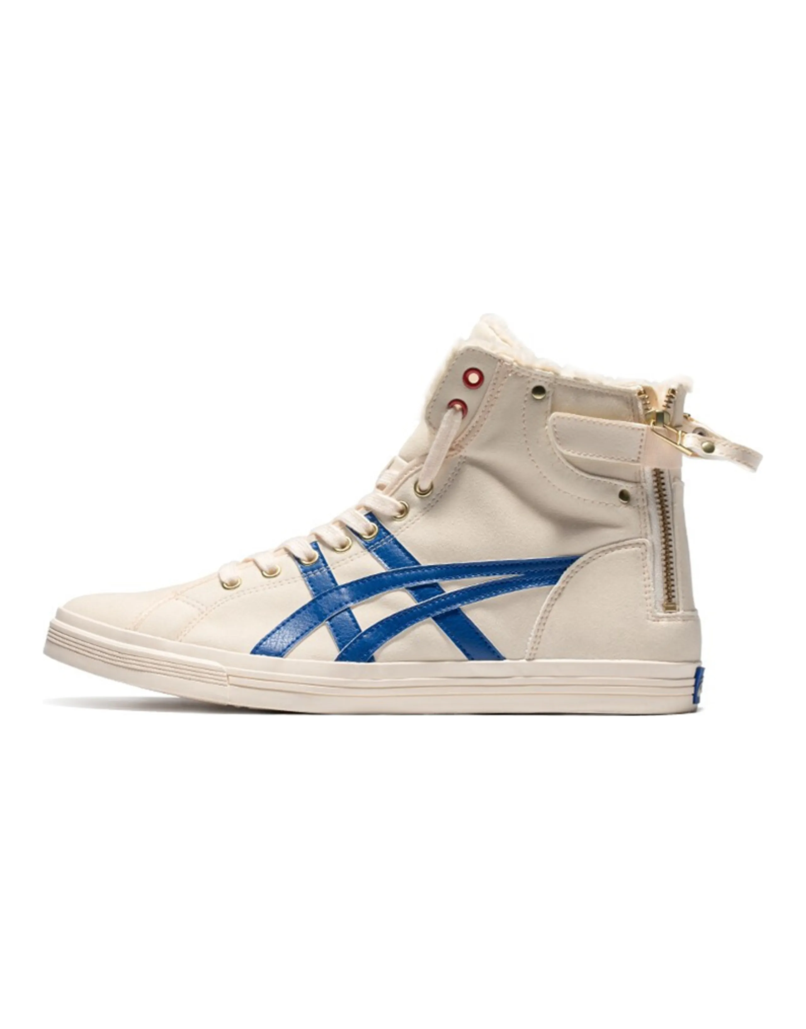 Asics Double Clutch White/Blue Casual Board Shoe