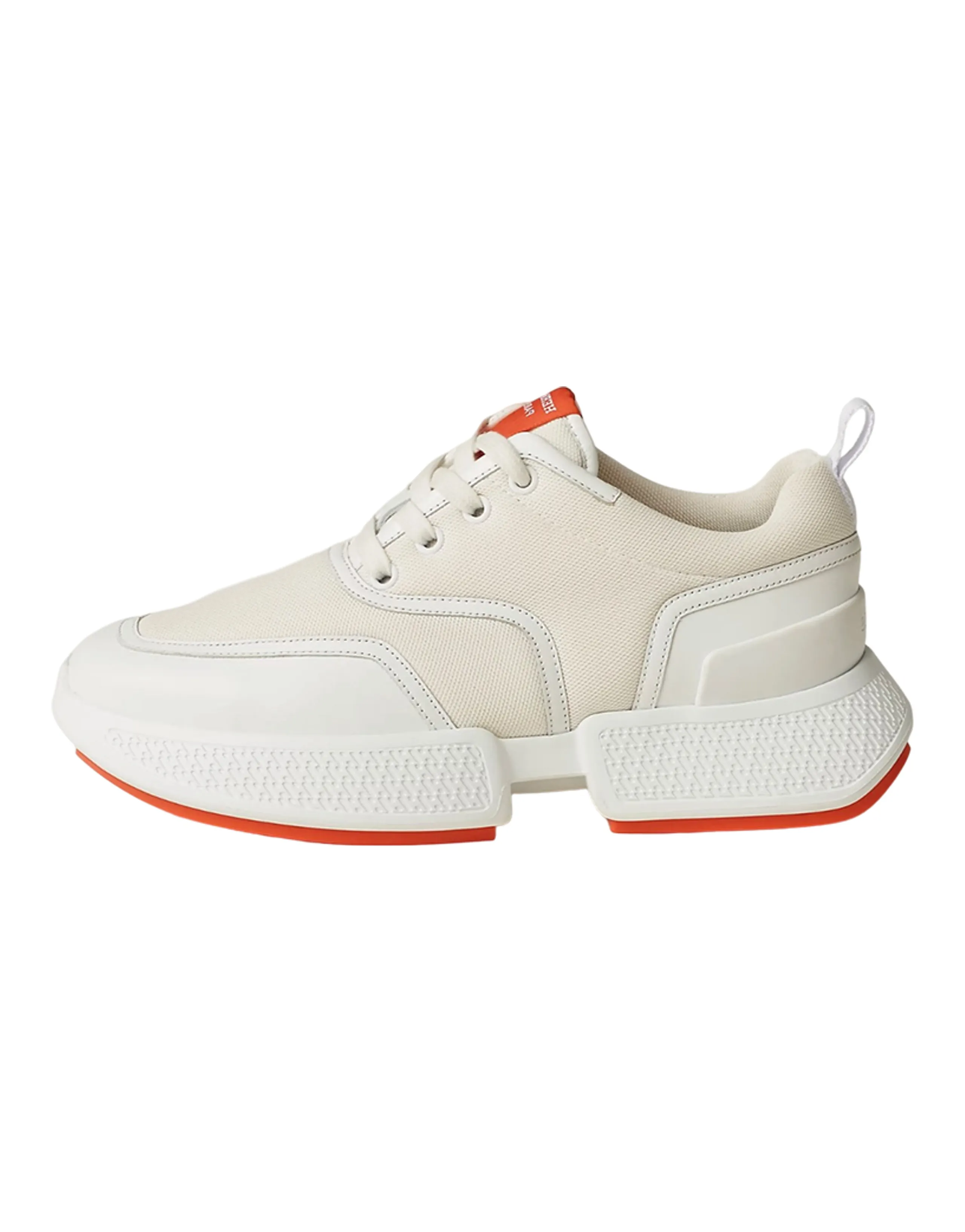 HERMES Giga Slip-Resistant Low-Top Sports Casual Shoes Women's White