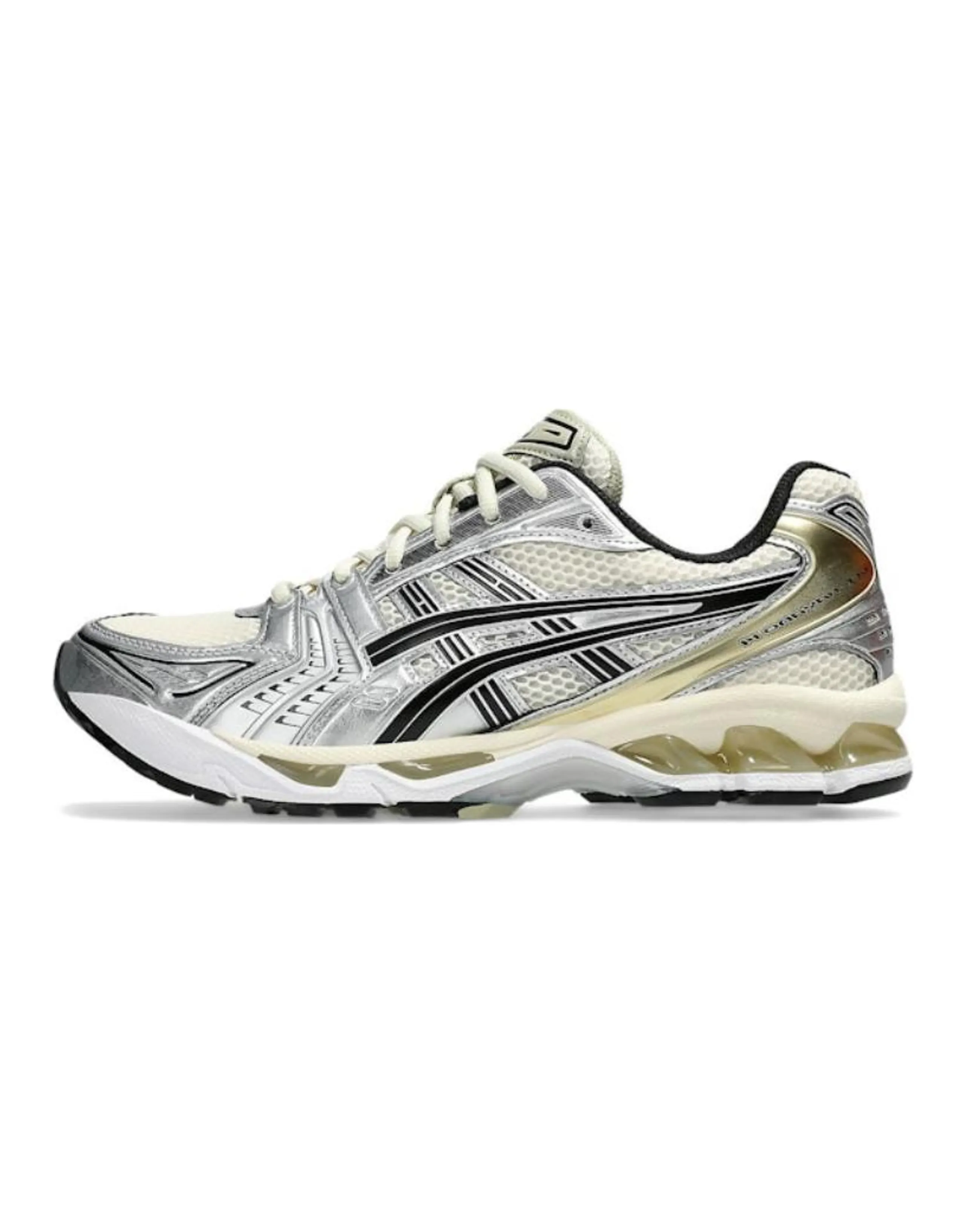 Asics Gel-Kayano 14 Anti-Slip Wear-Resistant Low-Top Running Shoes Unisex Beige Silver