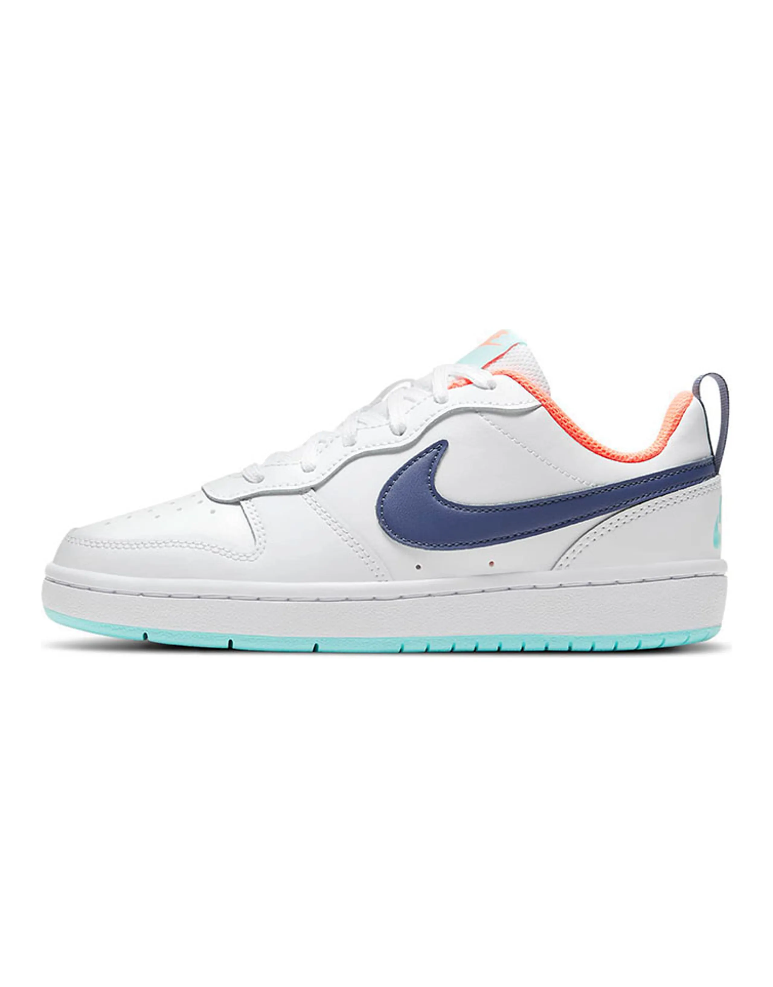 Nike Court Borough Low 2 White Navy GS