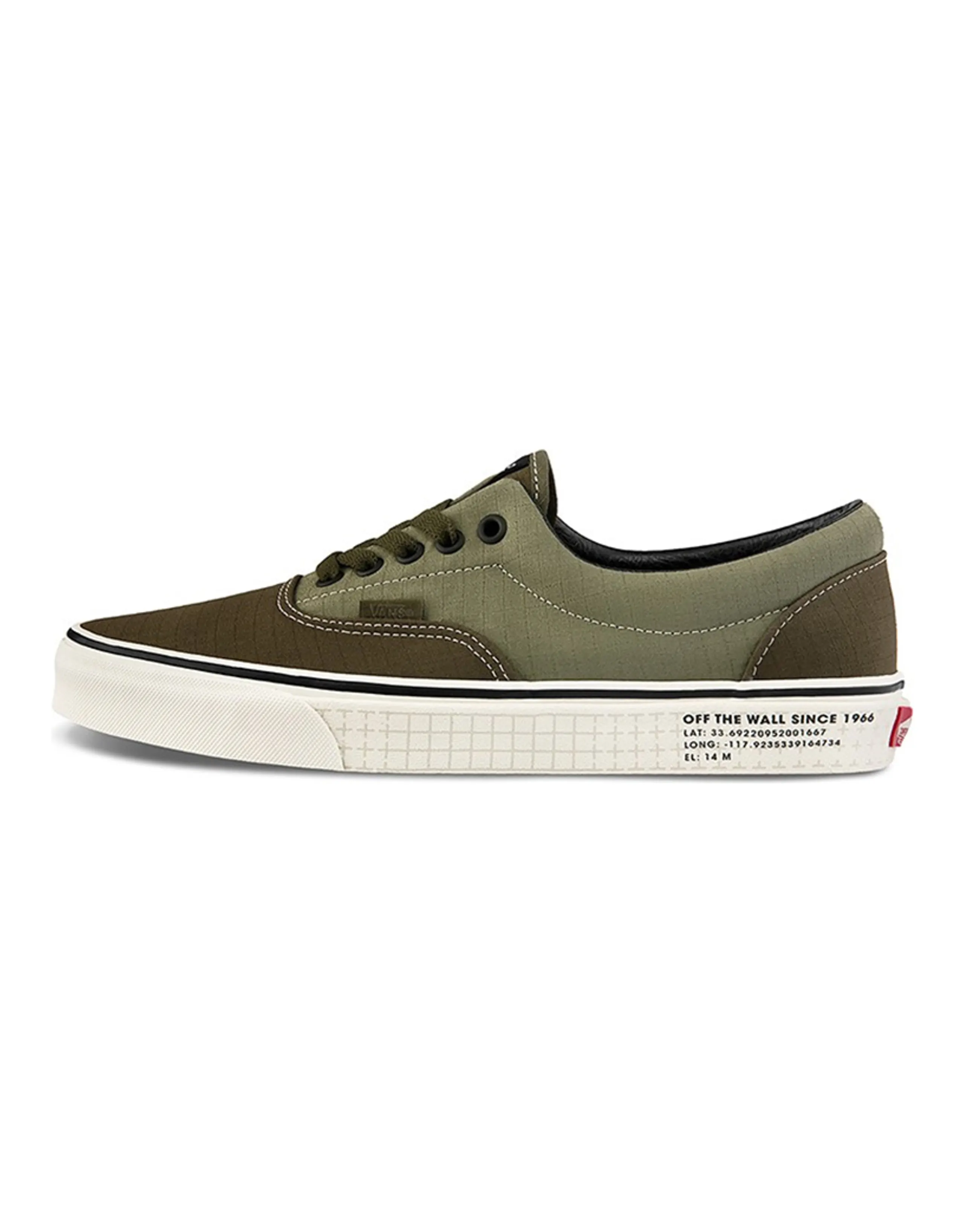 Vans Era 66 Supply Retro Color Block Low Top Skateboarding Shoes Unisex Gray Green