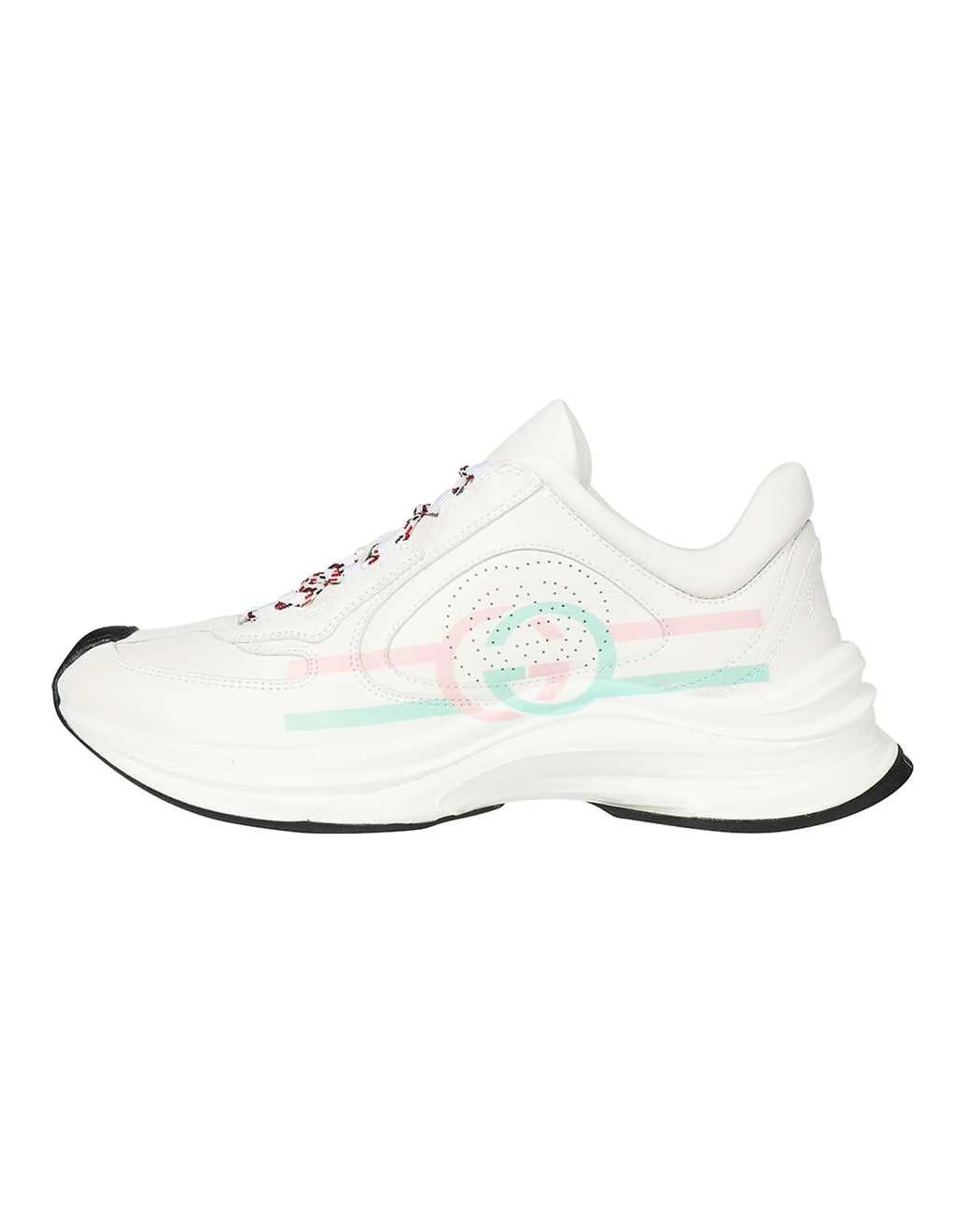 GUCCI Women's Run Sneaker 'White Pink Turquoise' Women's