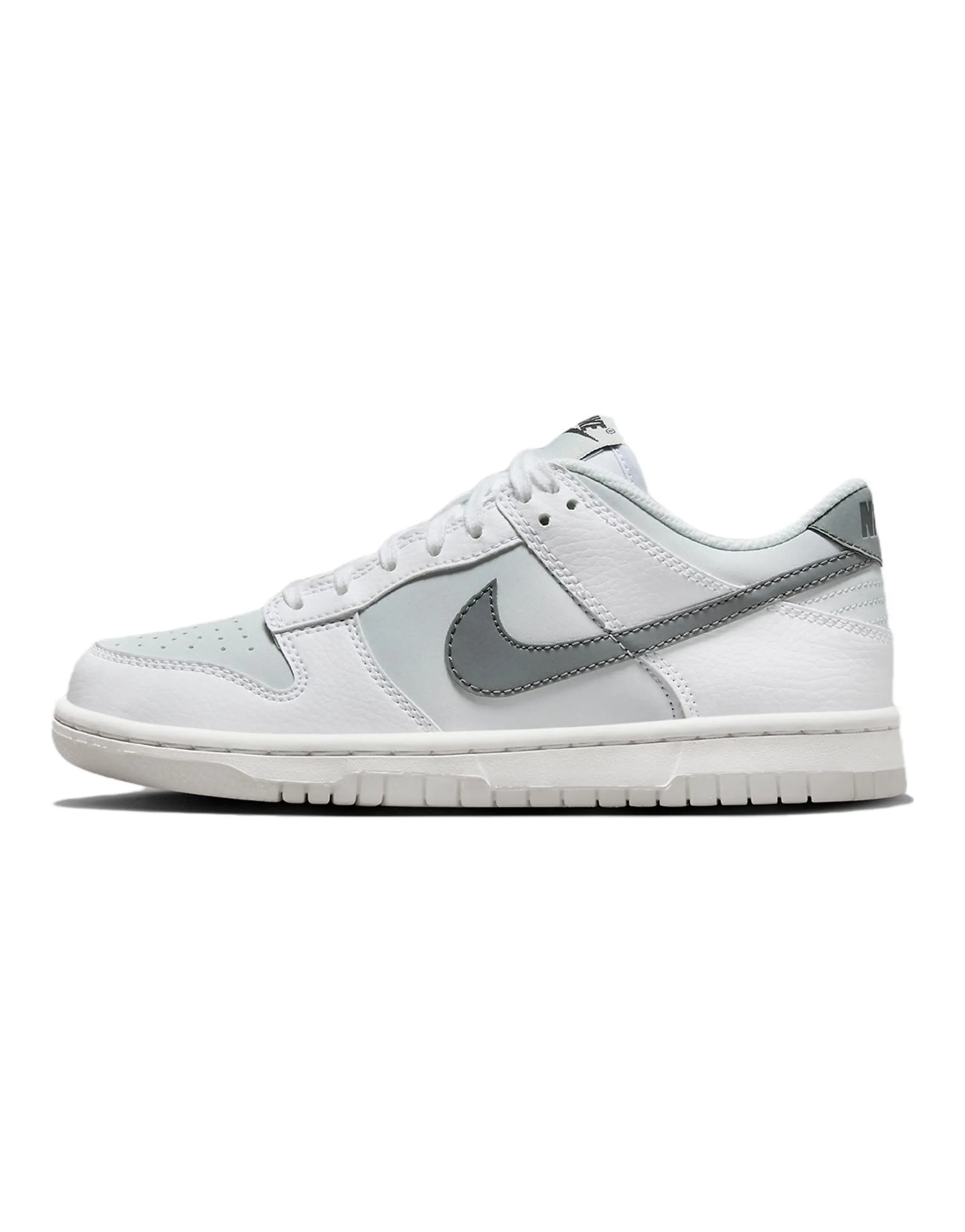 Nike Dunk Low Reflective Swoosh White GS