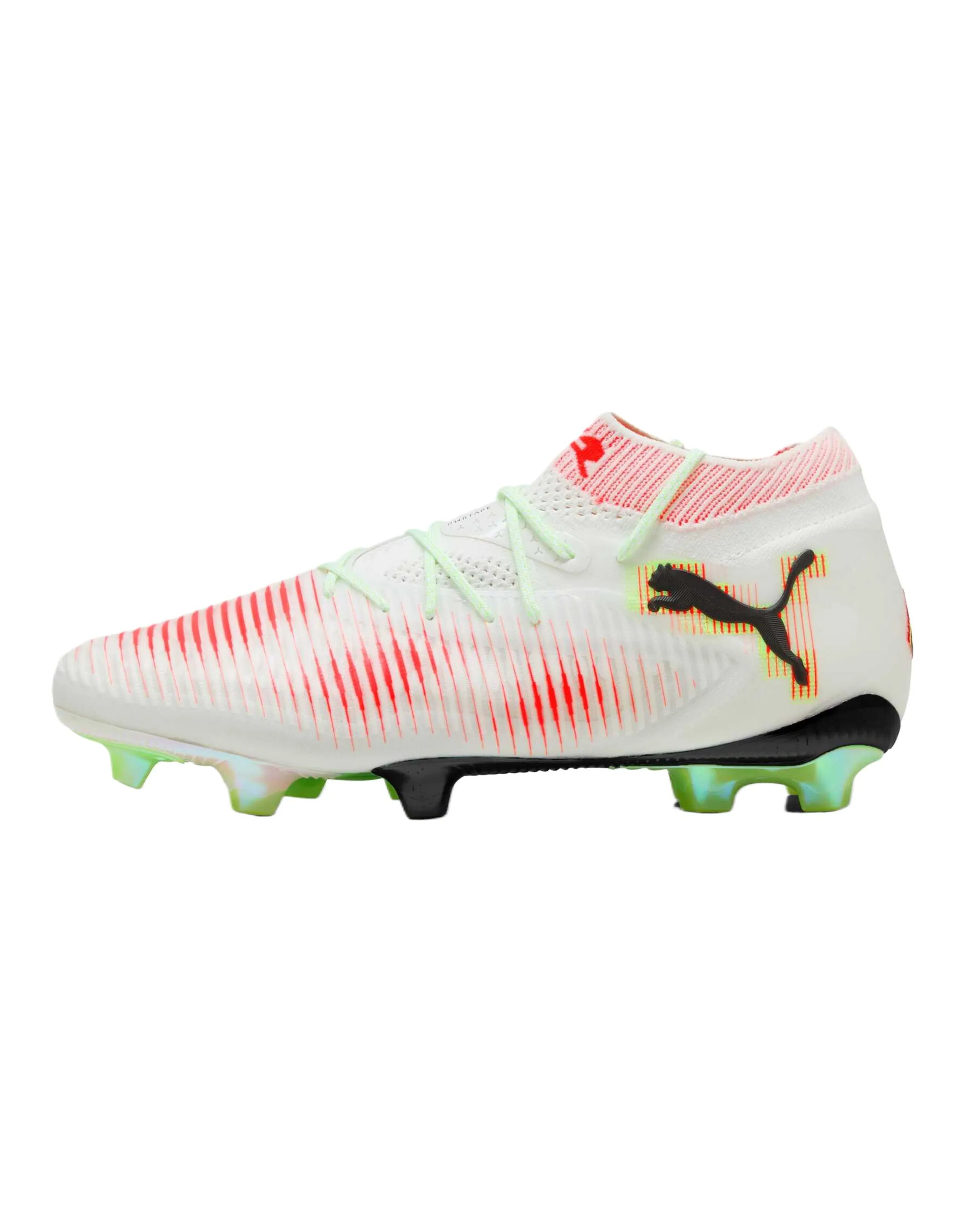 PUMA Lightweight Soccer Shoes Unisex White Red
