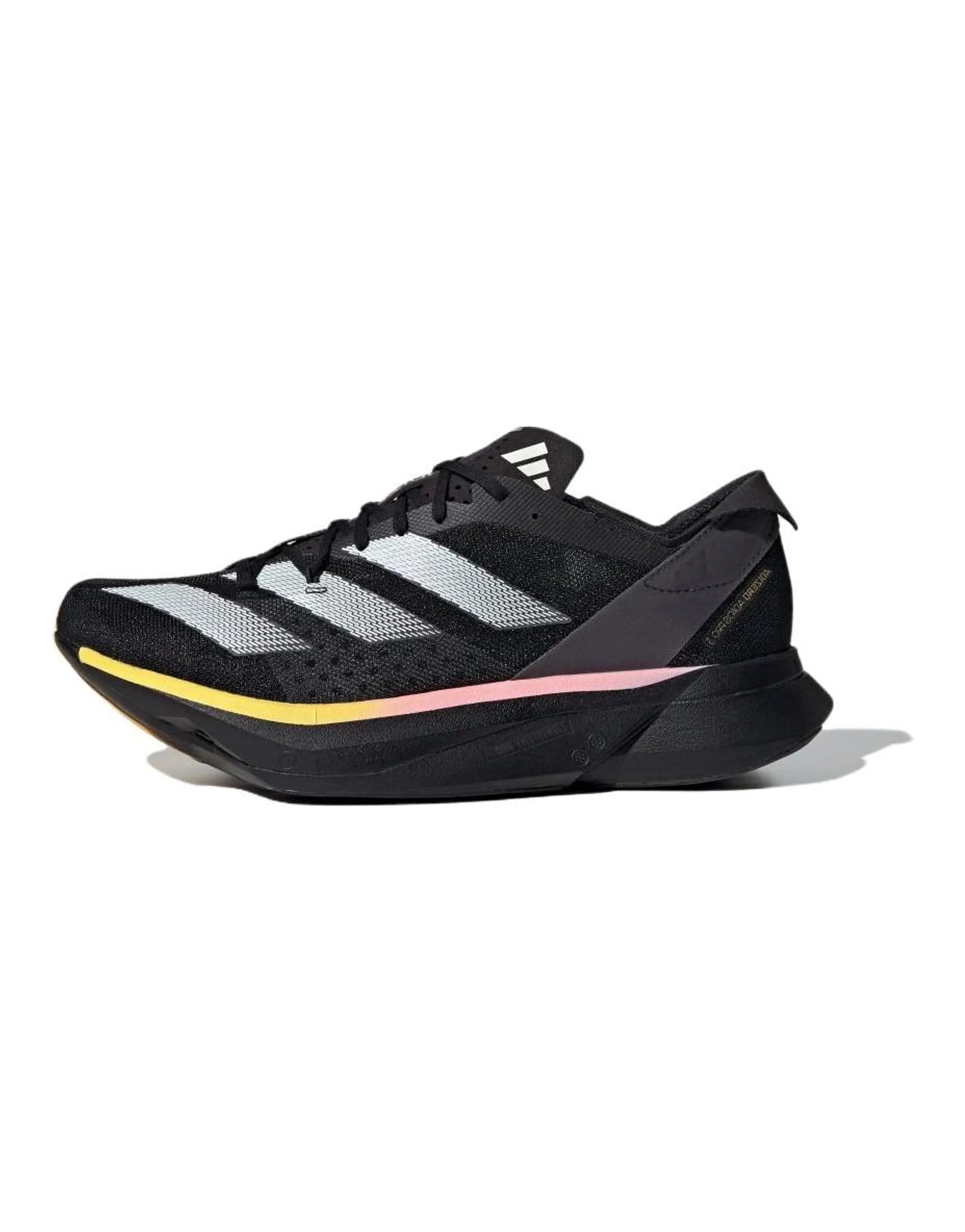 Adidas Adizero Adios Pro 3 Cushioning Wear-Resistant Low-Top Marathon Running Shoes Men's Black White Yellow