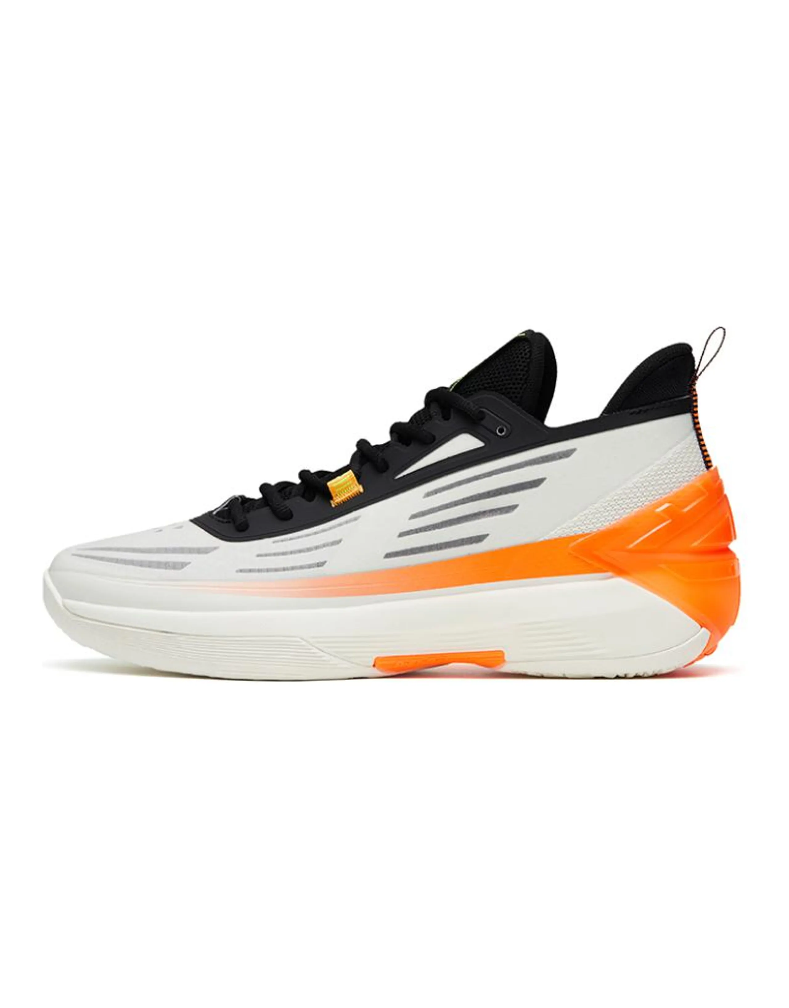 ANTA Basketball Shoes Men Low-Top White Orange