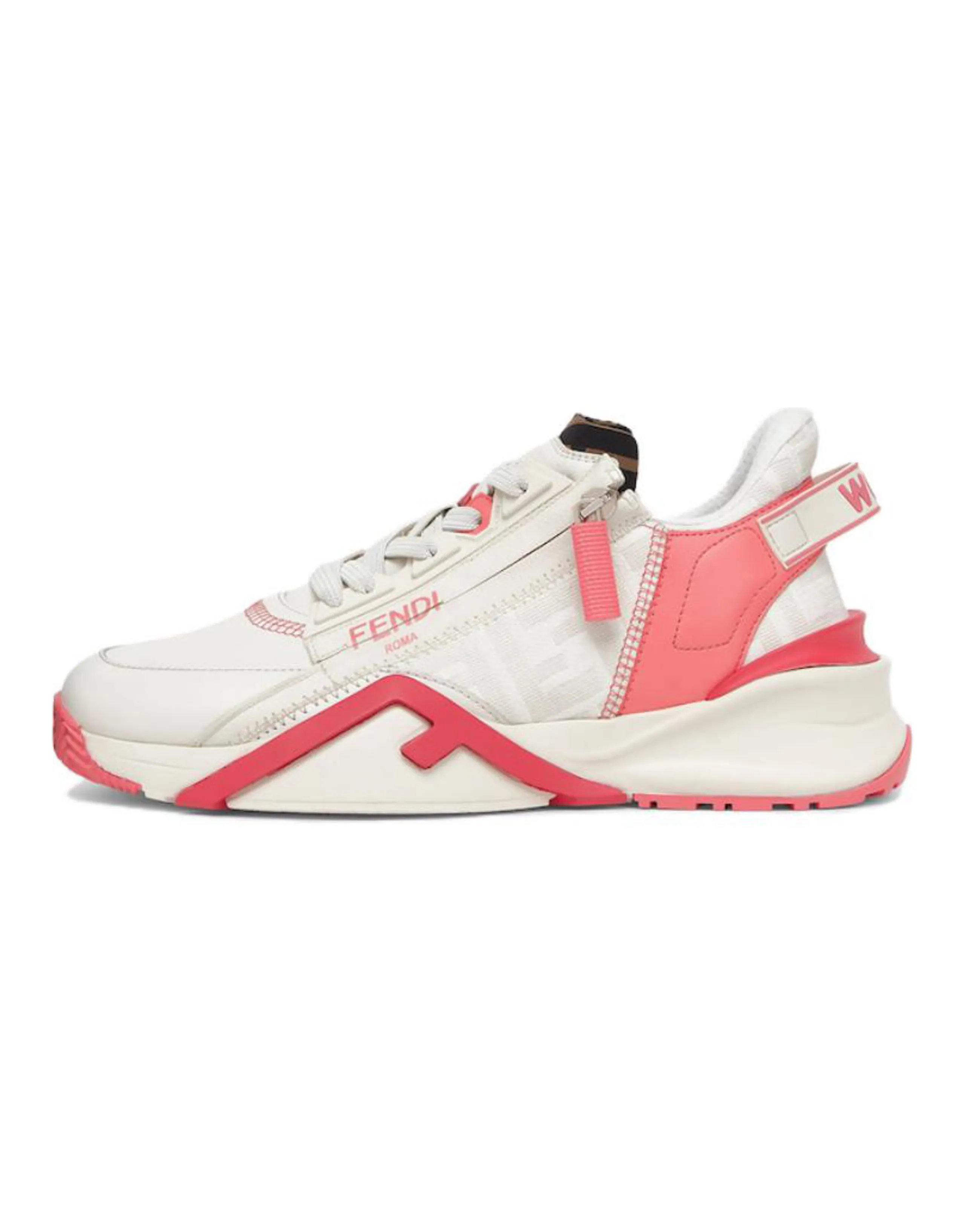 FENDI Women's Flow FF Motif Low 'White Pink'