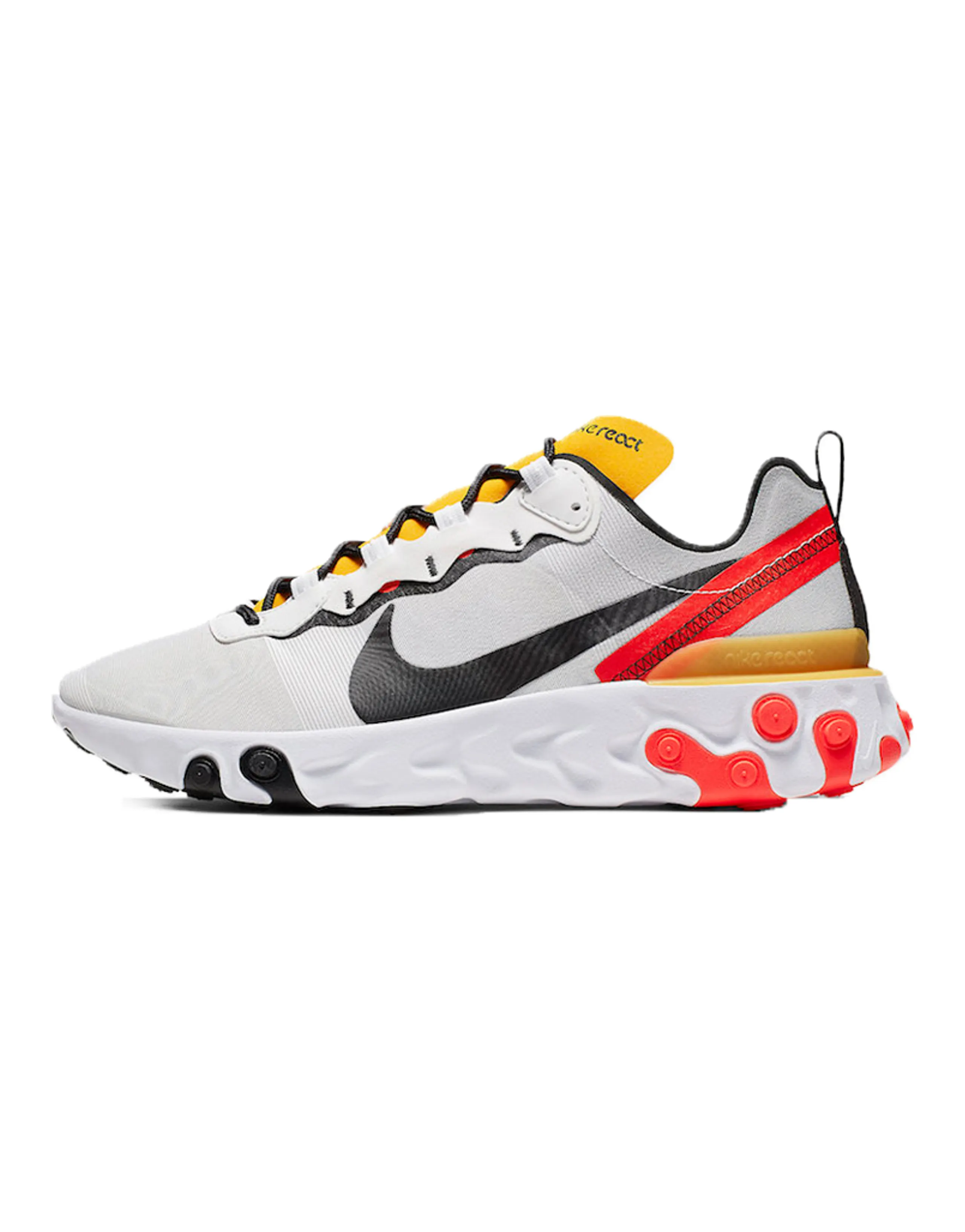 Nike React Element 55 White Black Crimson Gold