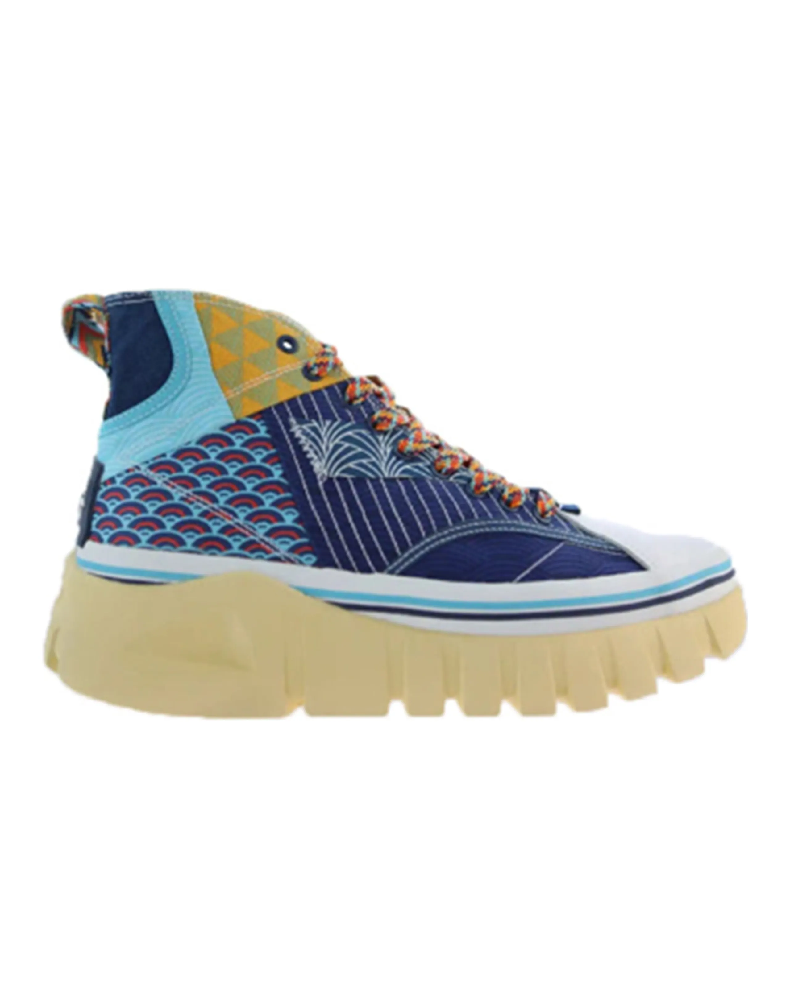 LiNing Wave Boot Anti-Slip And Wear-Resistant Lightweight High-Top Casual Shoes Women's Blue White