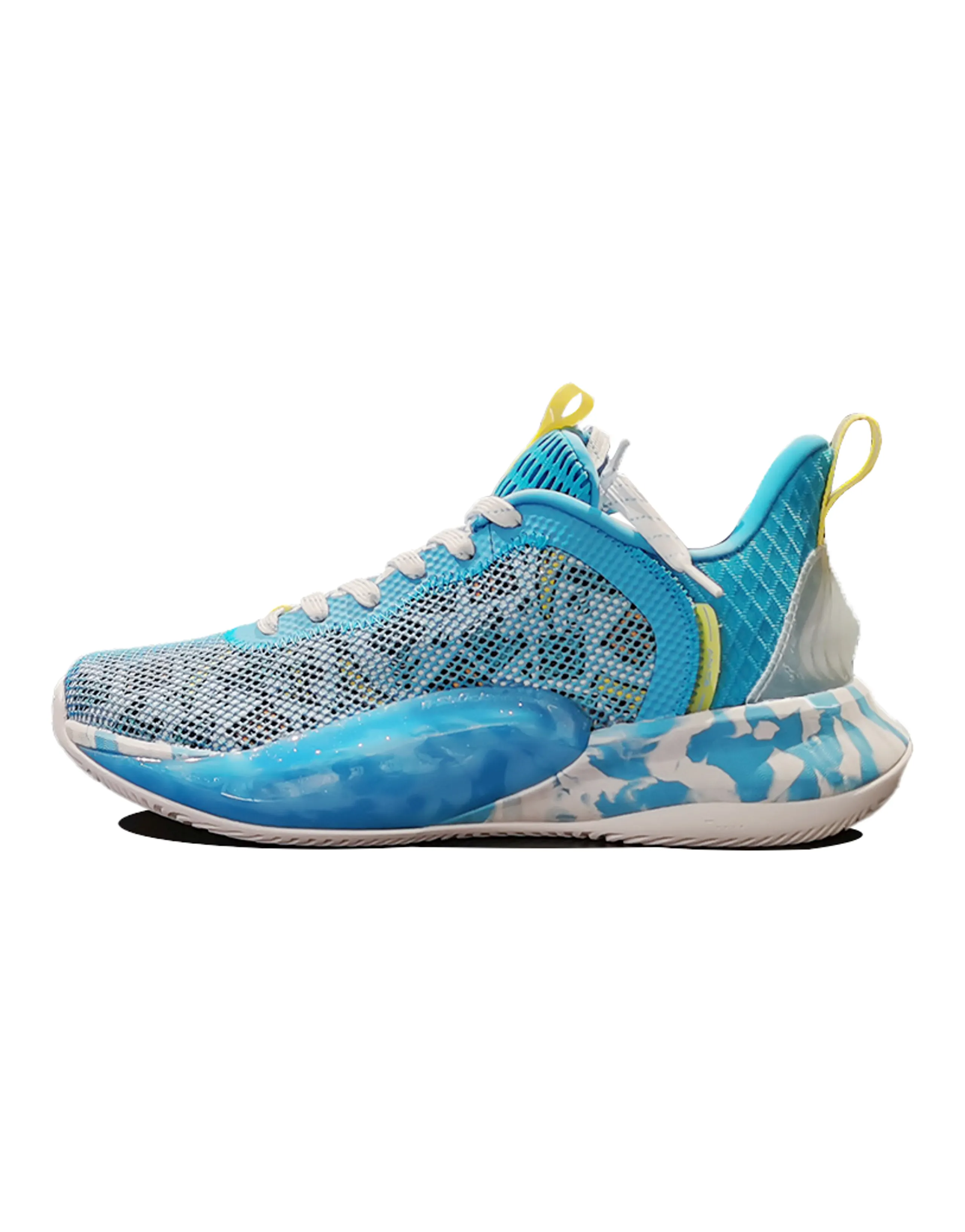 ANTA Light Cavalry 6 Basketball Shoes Men Low-Top Blue/Light Yellow