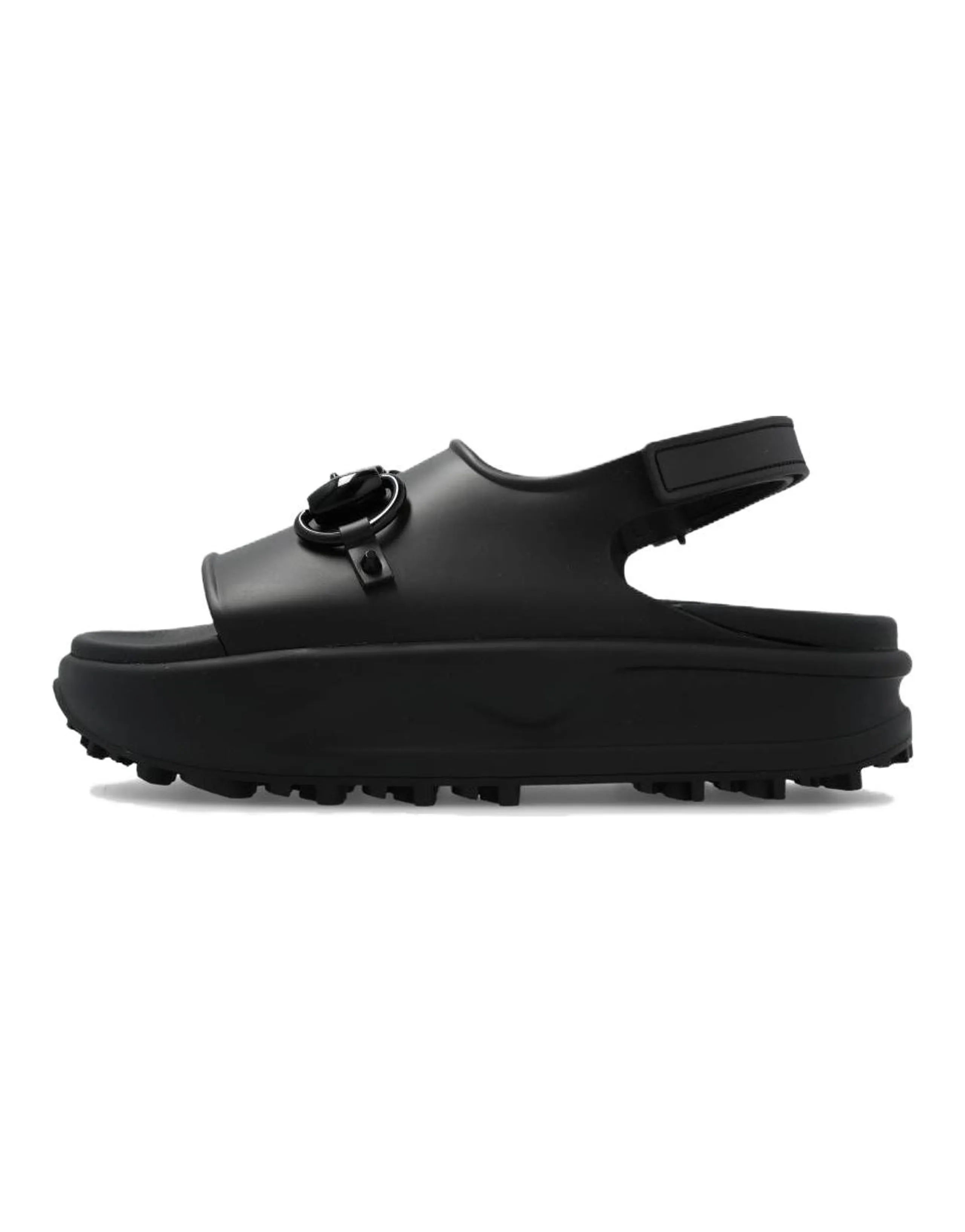 GUCCI Women's Horsebit Flatform Sandal 'Black' Women's
