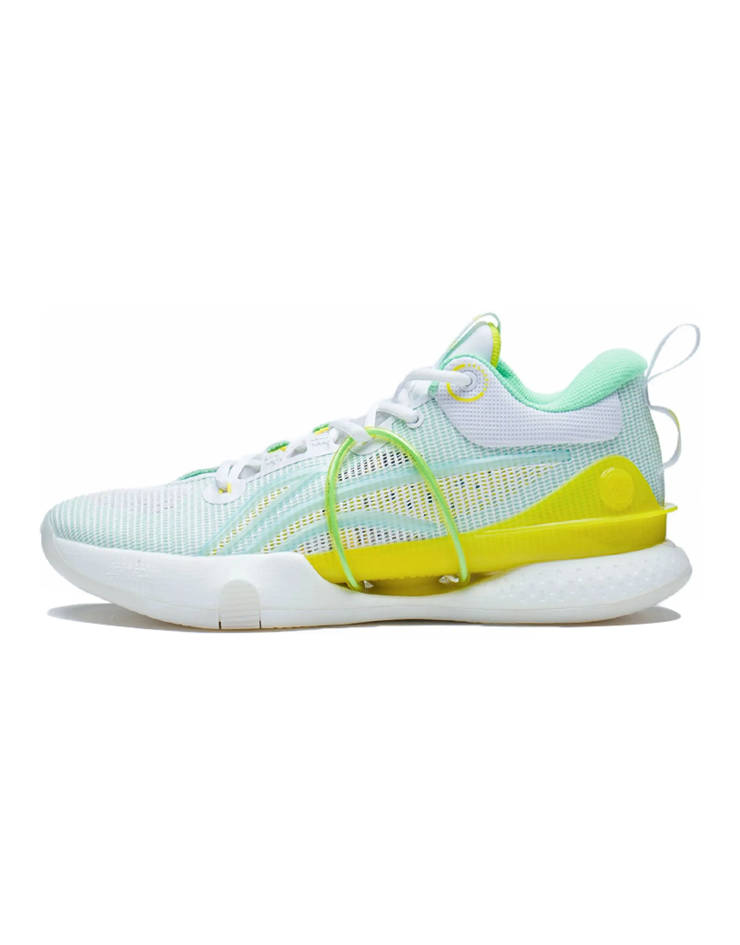 LINING Flash Strike 8 Summer Edition Basketball Shoes Men Low-Top Standard White/Light Mint Green