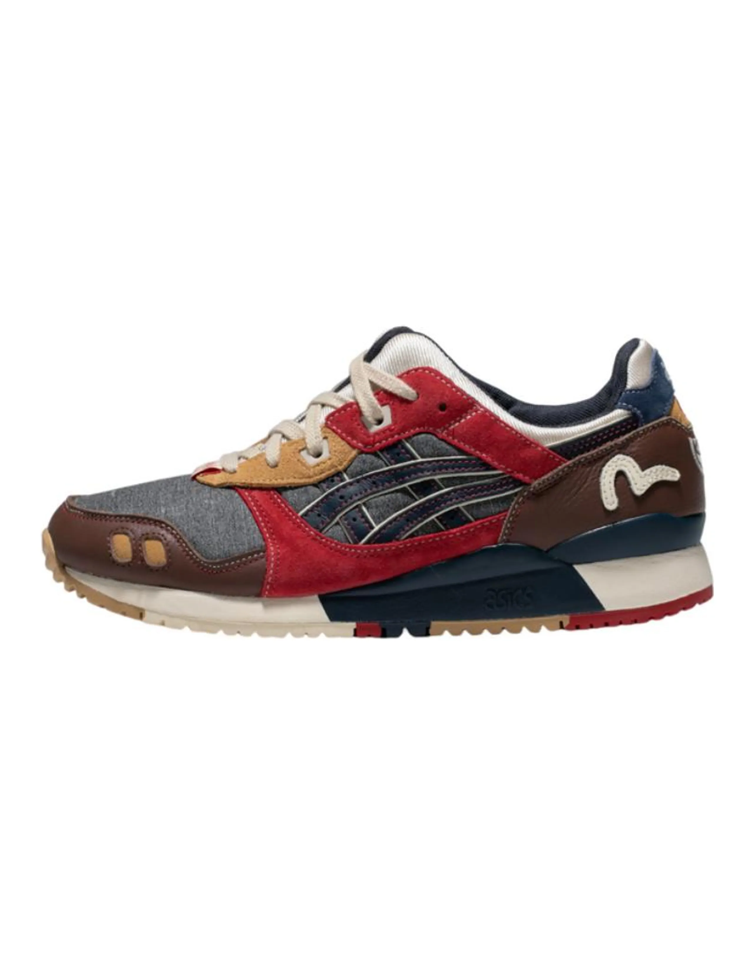EVISU X Asics Gel-Lyte 3 Red Gray Brown